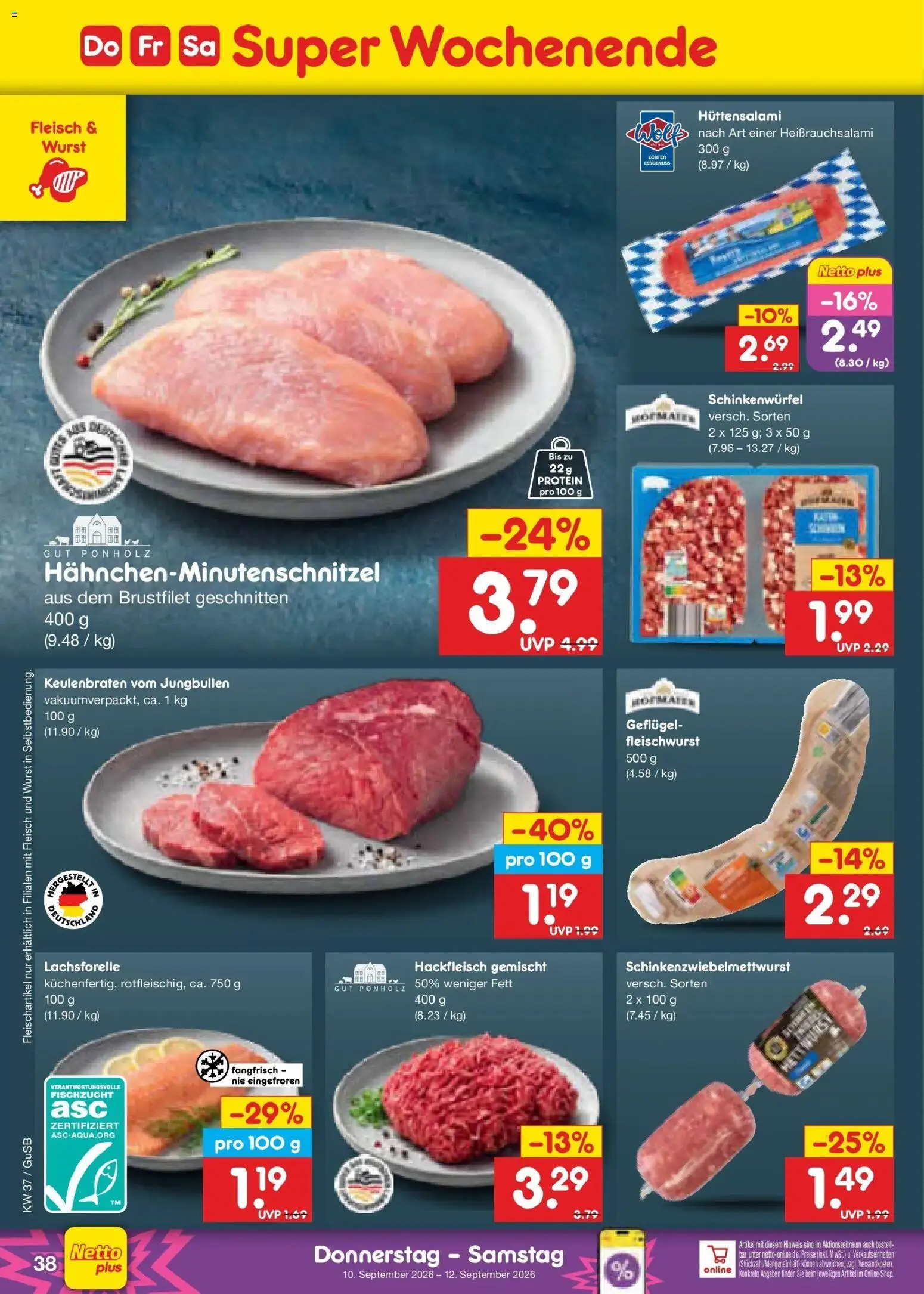 Netto Marken-Discount Prospekt Machern – gültig ab 07.09.2026 | Seite: 54 | Produkte: Wurst, Fleisch, Hackfleisch