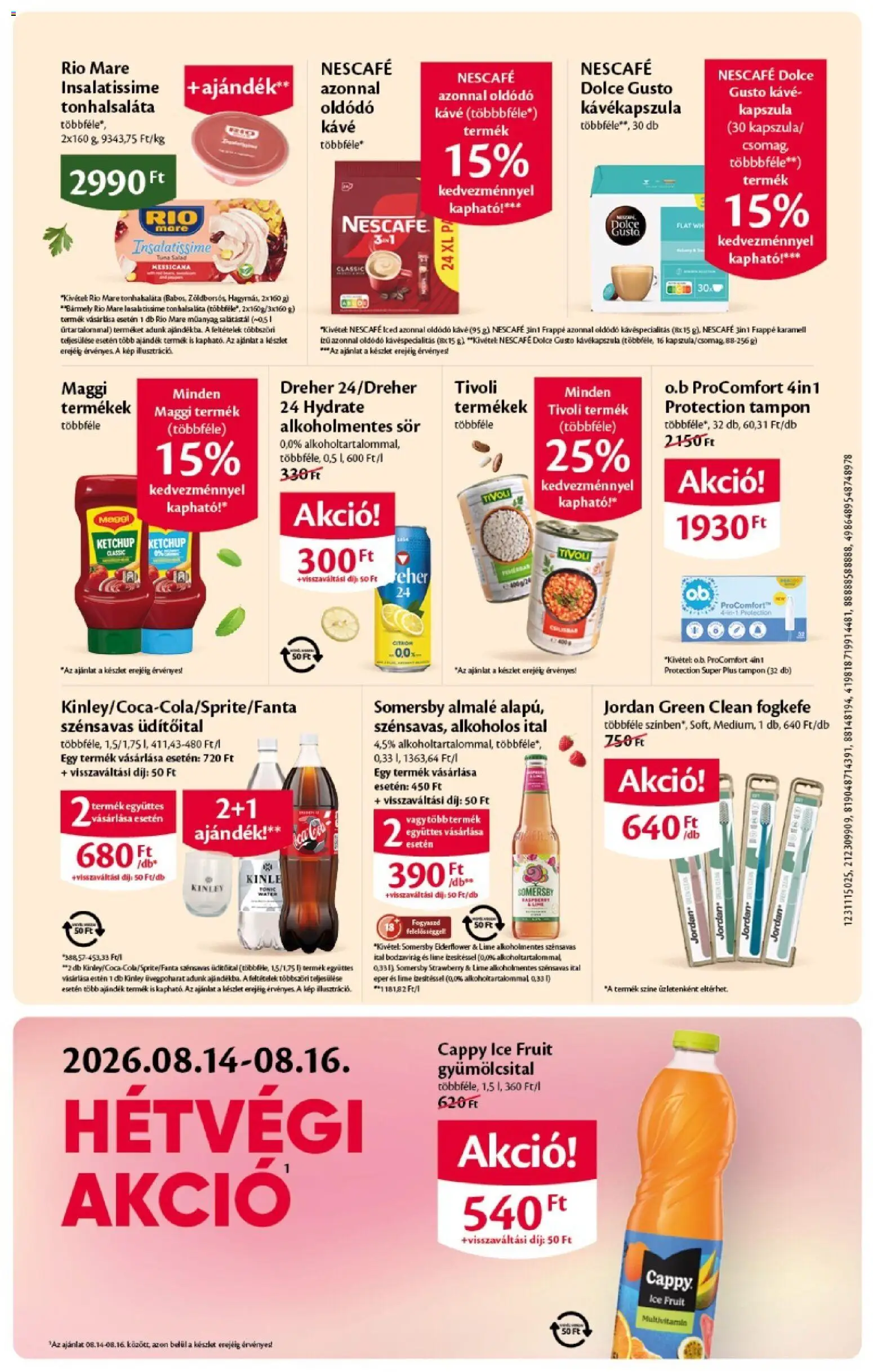 EcoFamily akciós ujság - amely érvényes a következő dátumtól: 2026.08.04. | Oldal: 7 | Termékek: Gyümölcsital, Maggi, Sör, Multivitamin