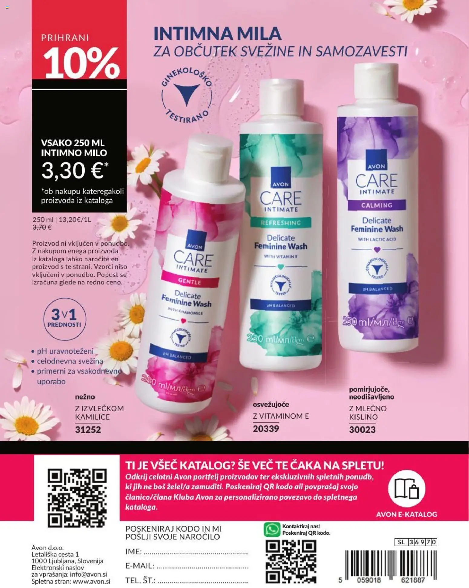 Novi Avon katalog ponudbe – veljaven od 30.06.2026 | Stran: 180 | Izdelki: Intimno milo, Milo