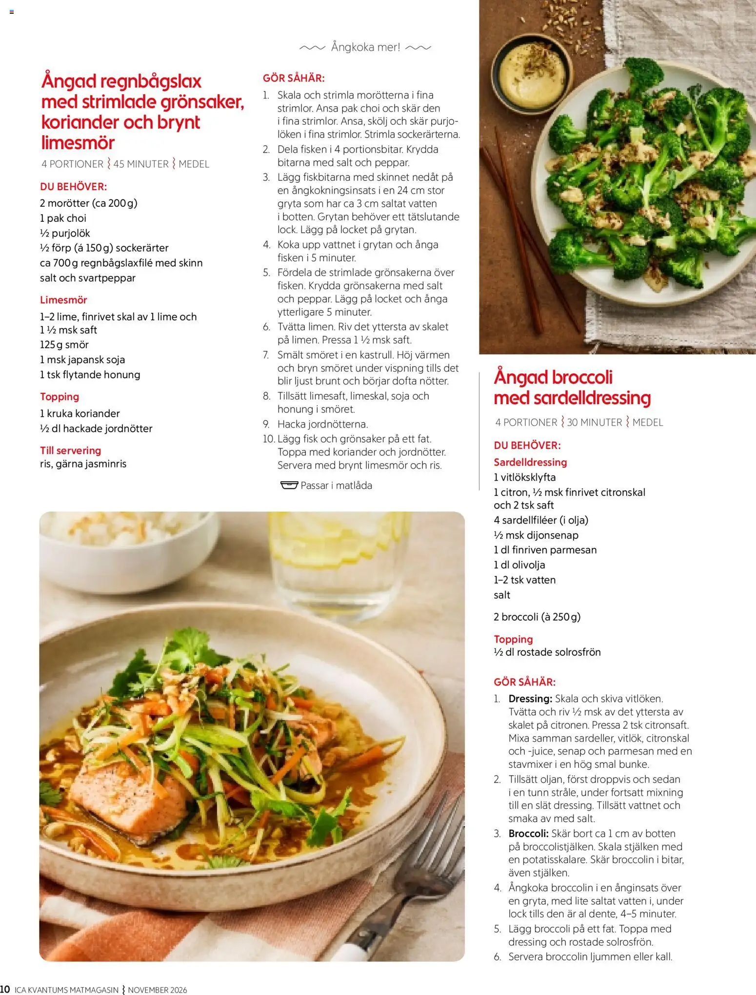 ICA Kvantum reklamblad aktuell från 01/11/2026 | Sida: 10 | Produkter: Senap, Fisk, Purjolök, Matlåda