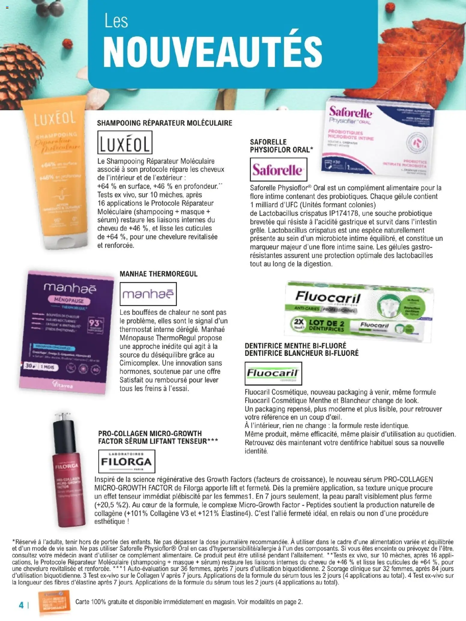 {H1} | Page: 4 | Produits: Menthe, Serum, Probiotiques, Masque