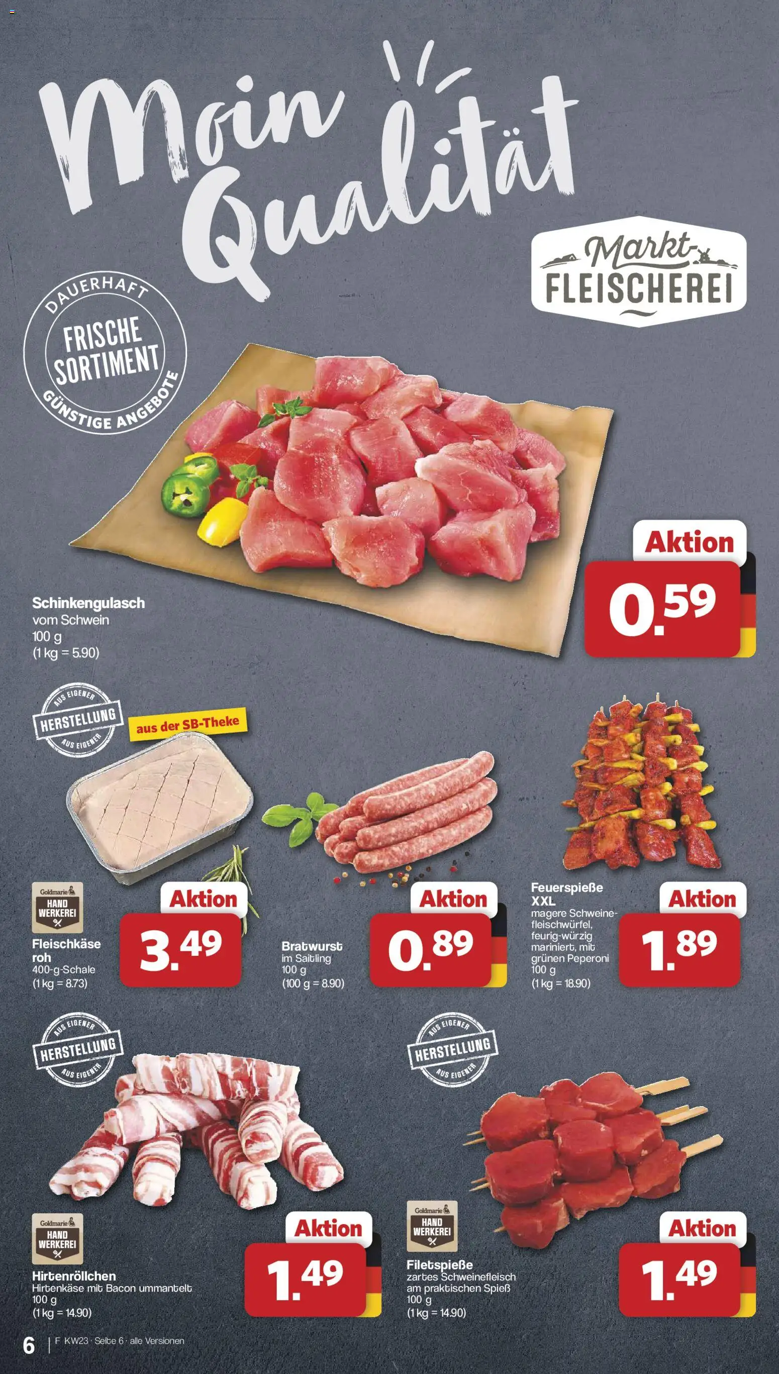 Famila Nordwest Prospekt – gültig ab 01.06.2026 | Seite: 6 | Produkte: Bratwurst, Schweinefleisch
