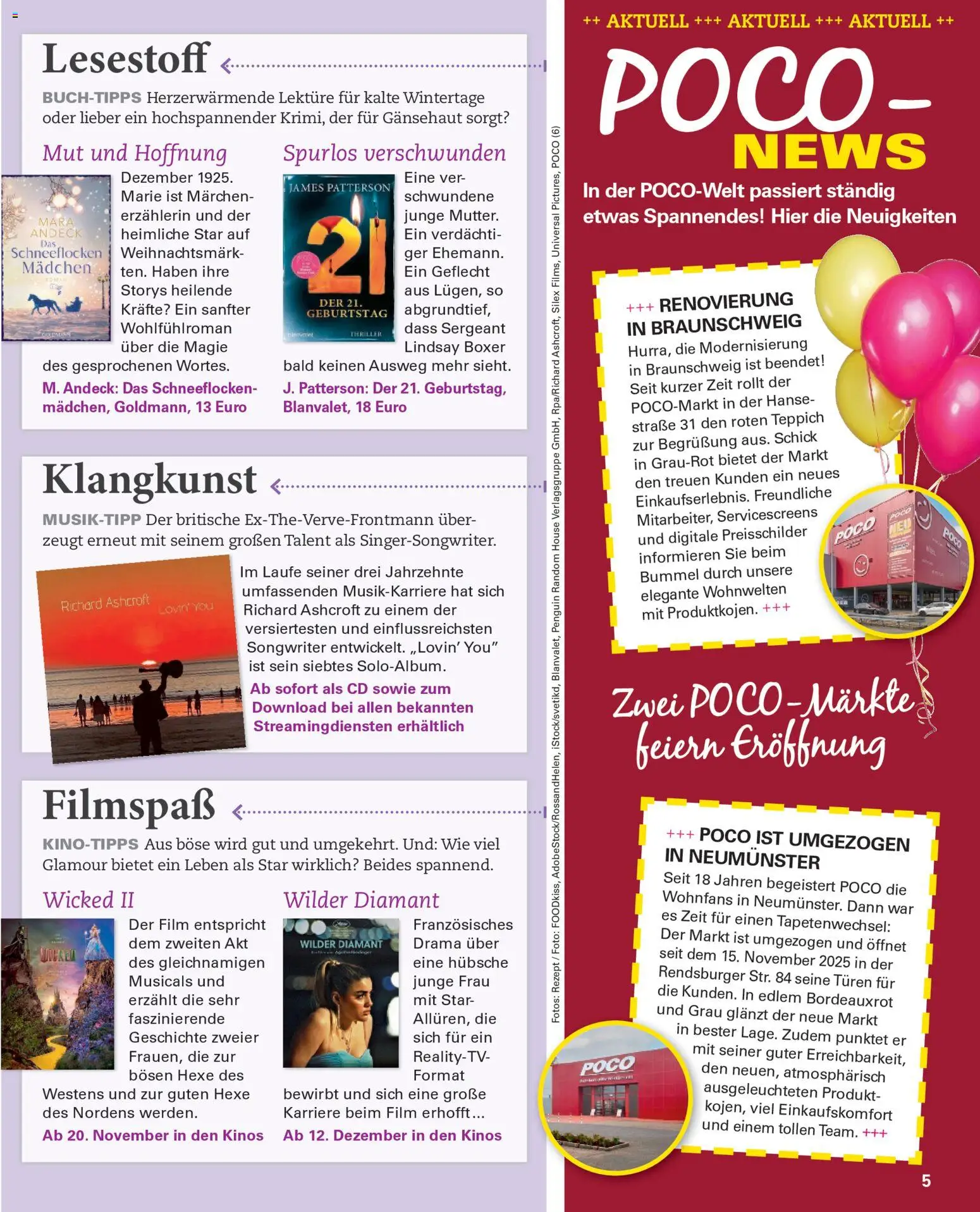 Poco Wohnwelt Winter 2025 – gültig ab 01.12.2025 | Seite: 5 | Produkte: Teppich, Boxer