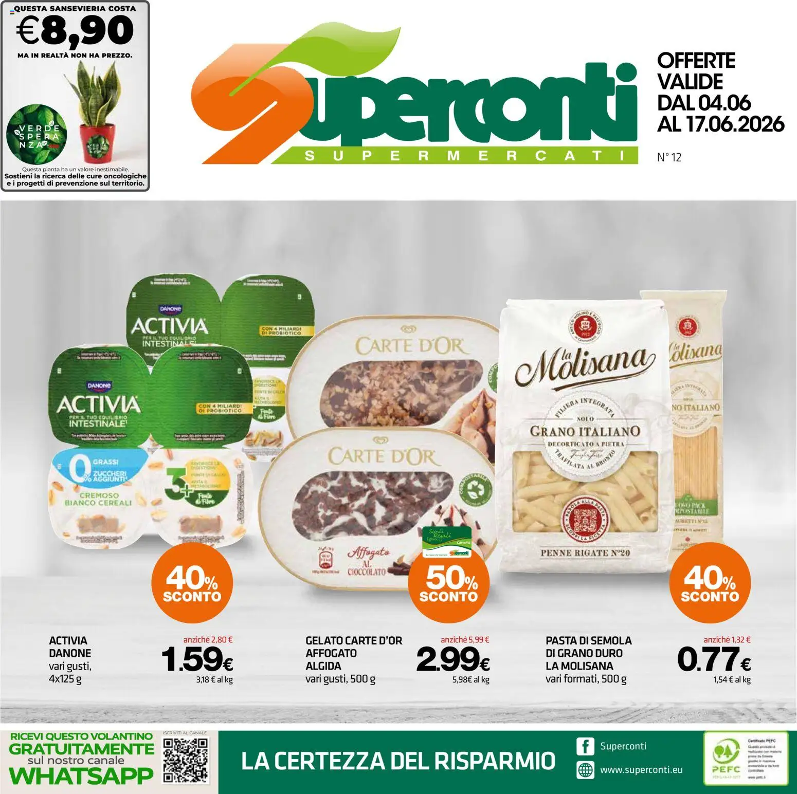 Volantino Superconti del 04.06.2026 | Pagina: 1 | Prodotti: Cioccolato, Pepe, Pasta, Penne
