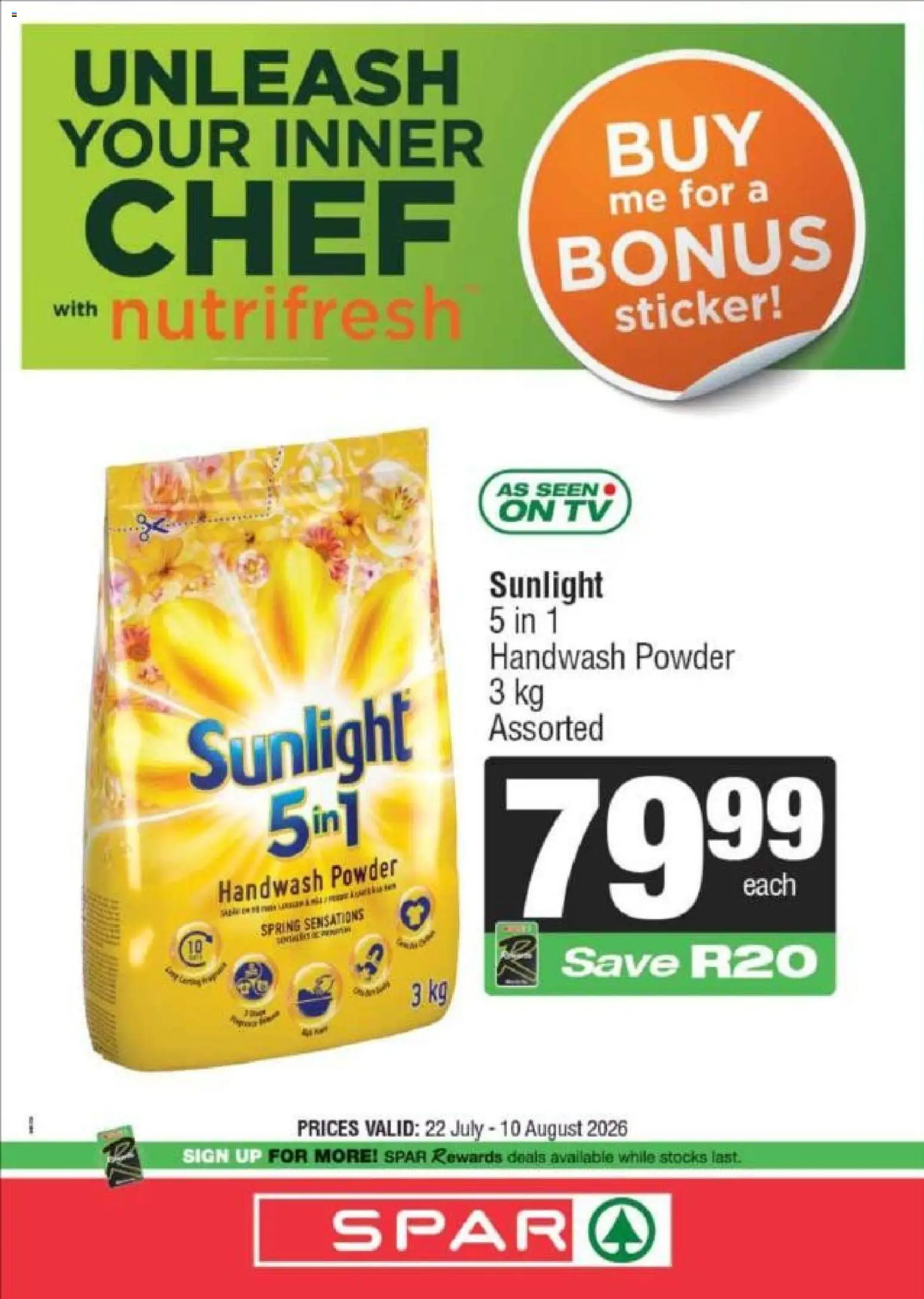 New Superspar catalogue – valid from 22/07/2026 | Page: 6 | Products: Handwash, TV, Powder