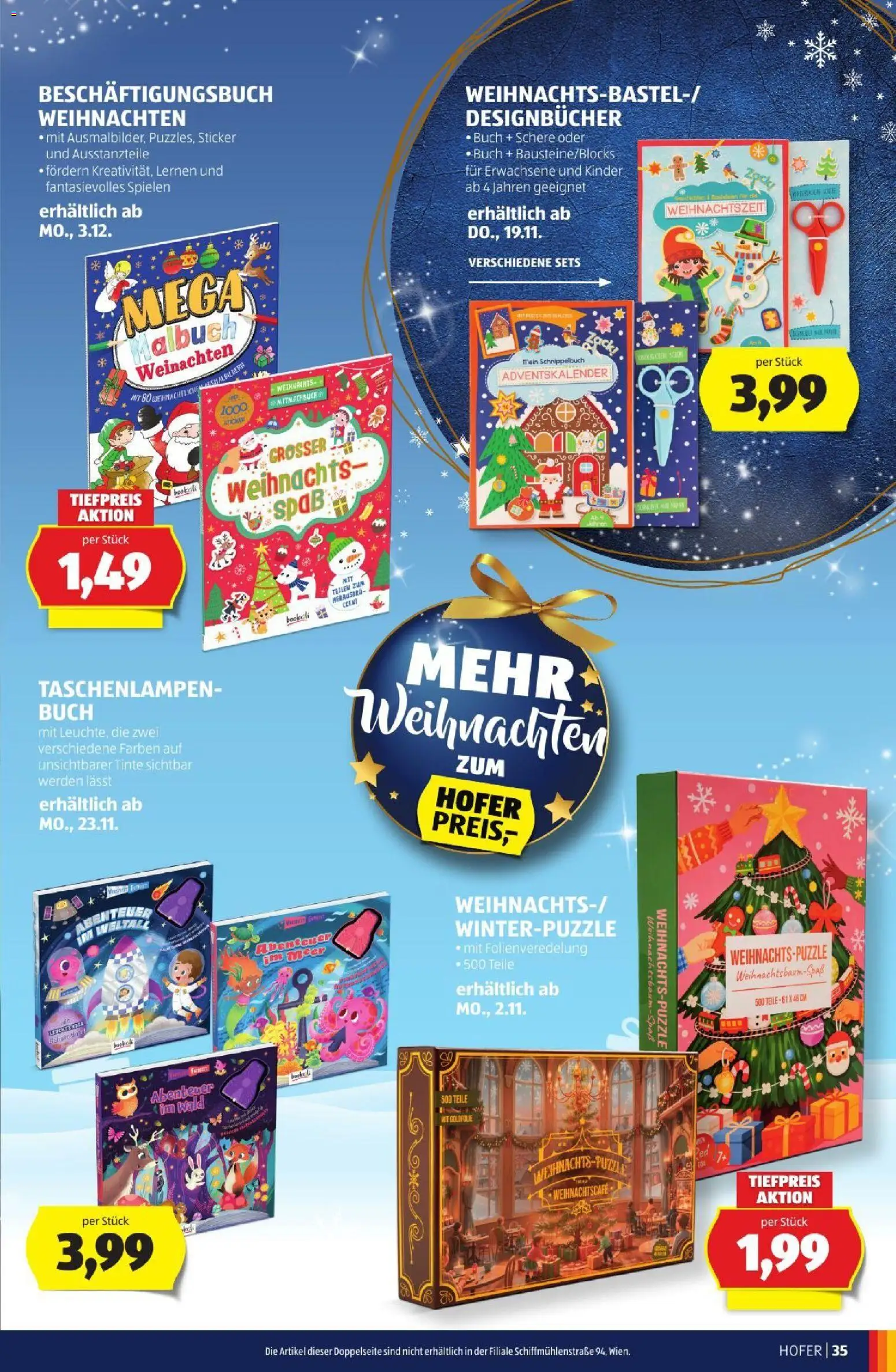 Hofer Weihnachtskatalog gültig ab 28.10.2026 | Seite: 35