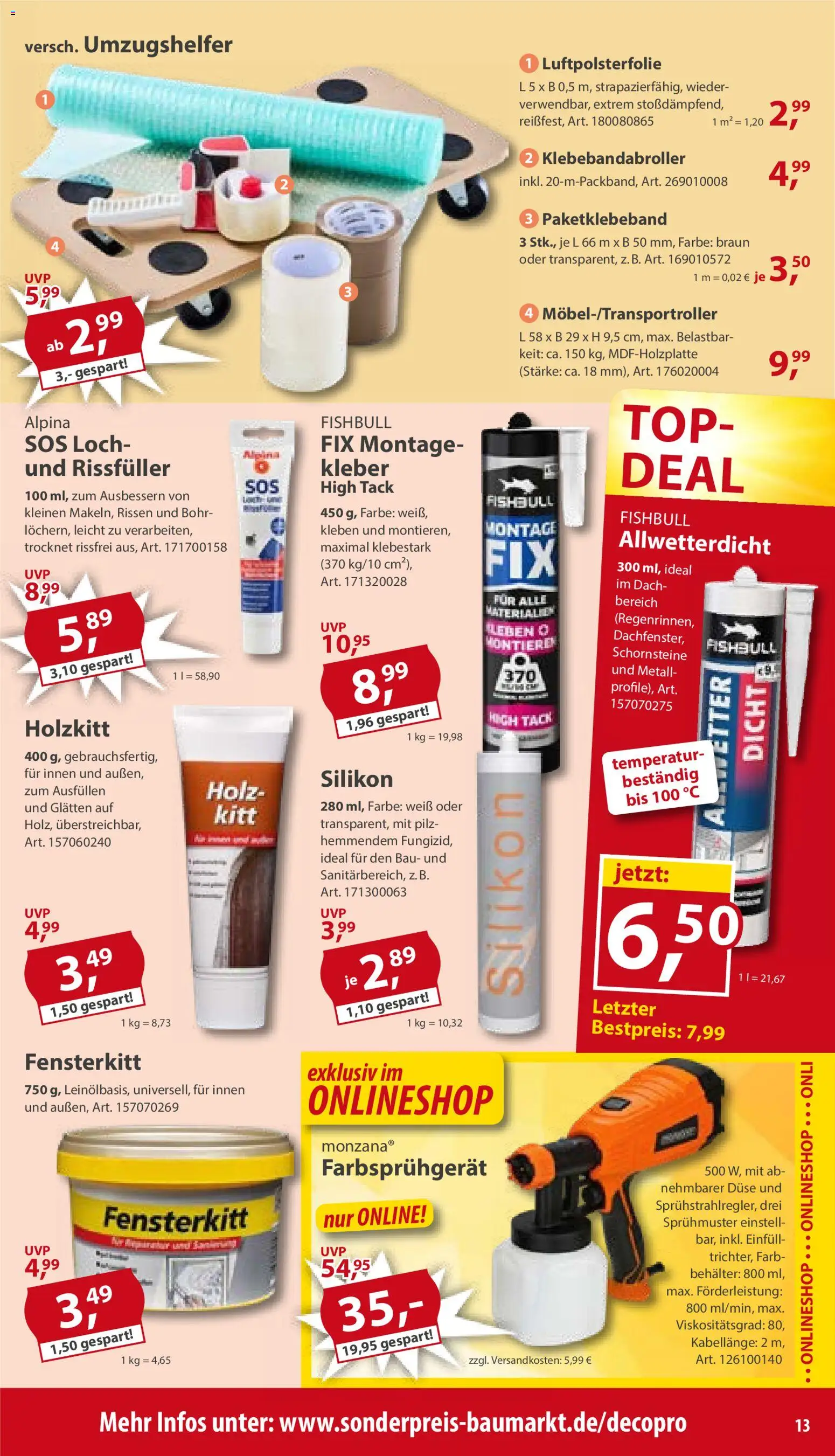 Sonderpreis Baumarkt Prospekt – gültig ab 18.07.2026 | Seite: 13 | Produkte: Top
