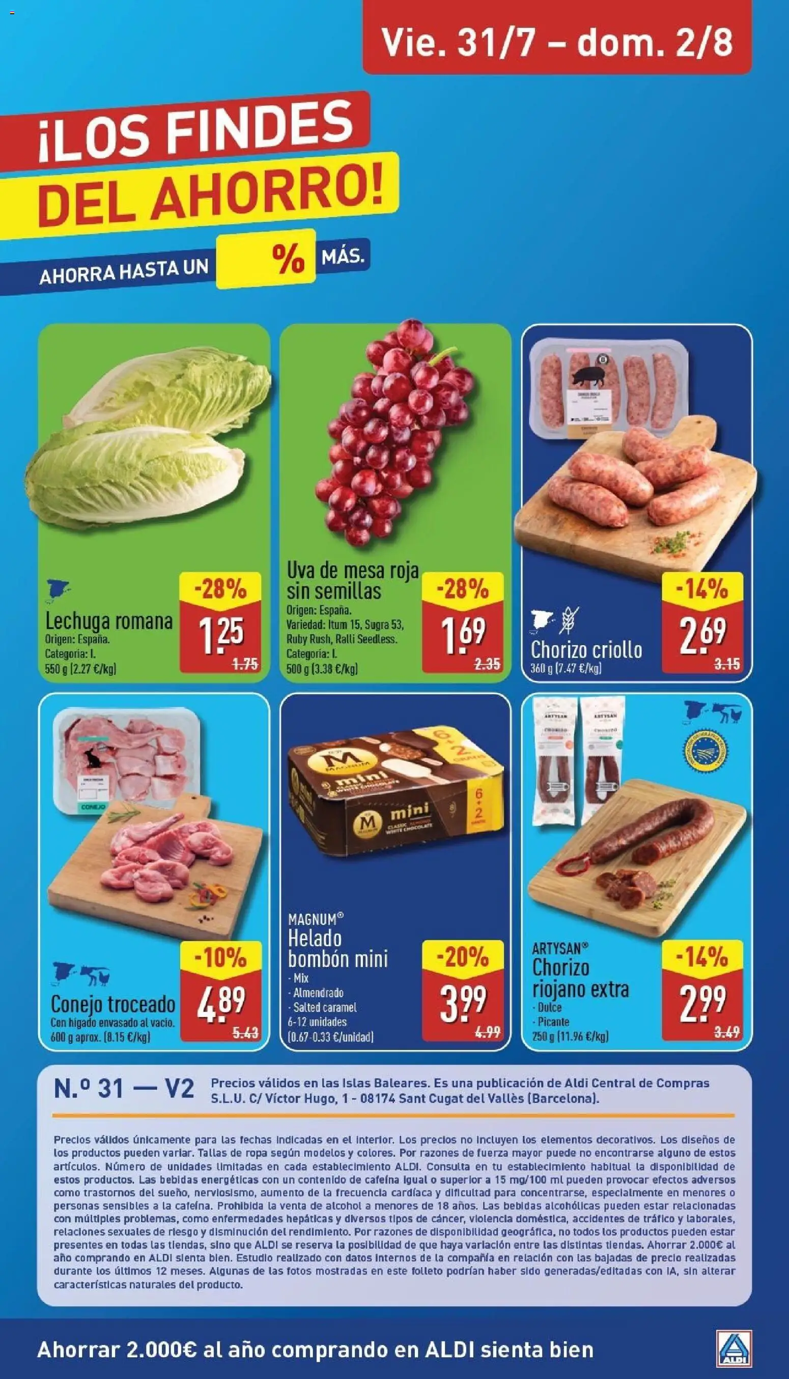 Aldi folleto Baleares │ válido desde el 27/07/2026 | Página: 26 | Productos: Μαξιλάρι λαιμού, Helado, Ropa, Mesa