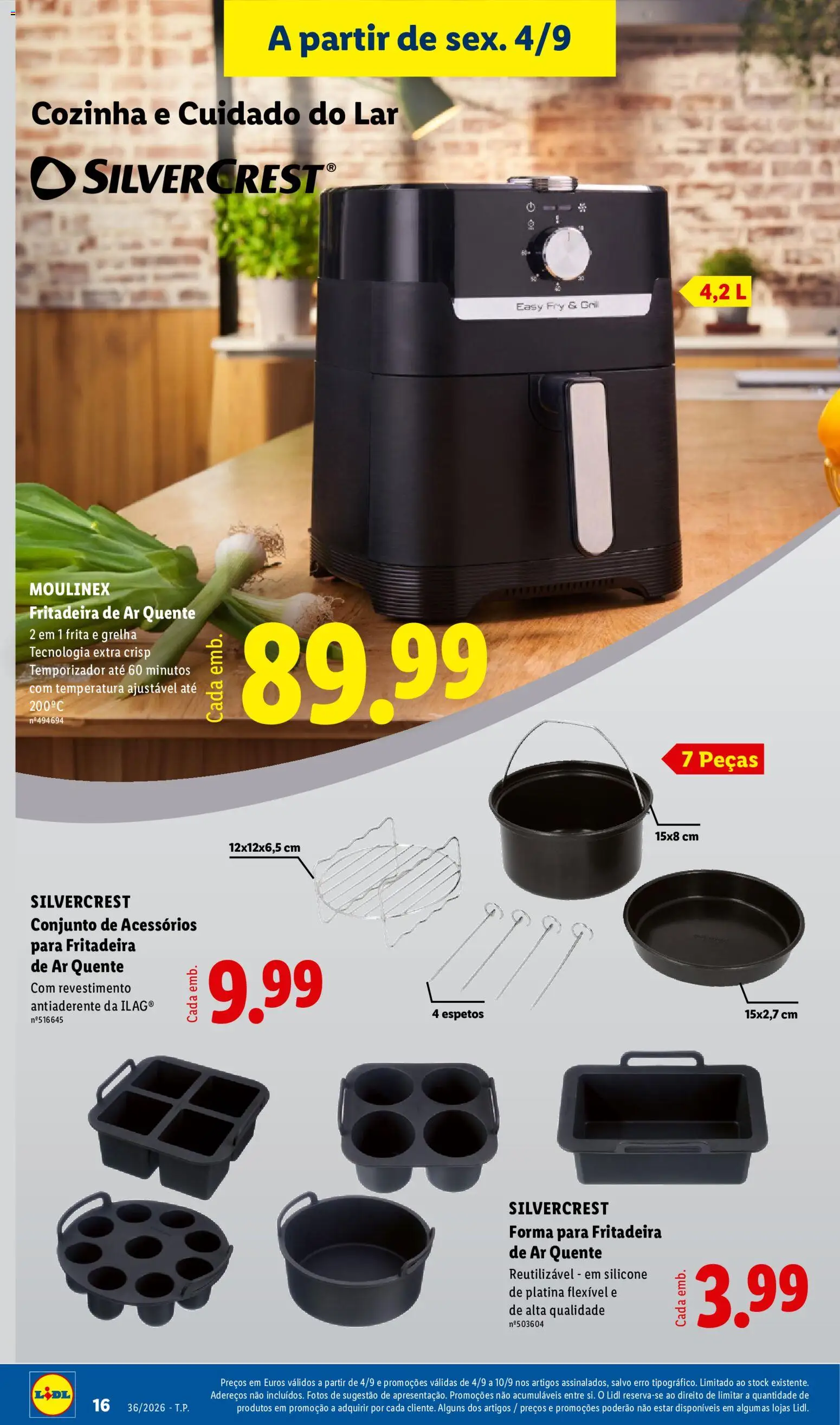 Lidl folheto Fim de Semana │ válido de 04/09/2026 | Página: 18 | Produtos: Fritadeira, Fritadeira de ar quente, Air fryer