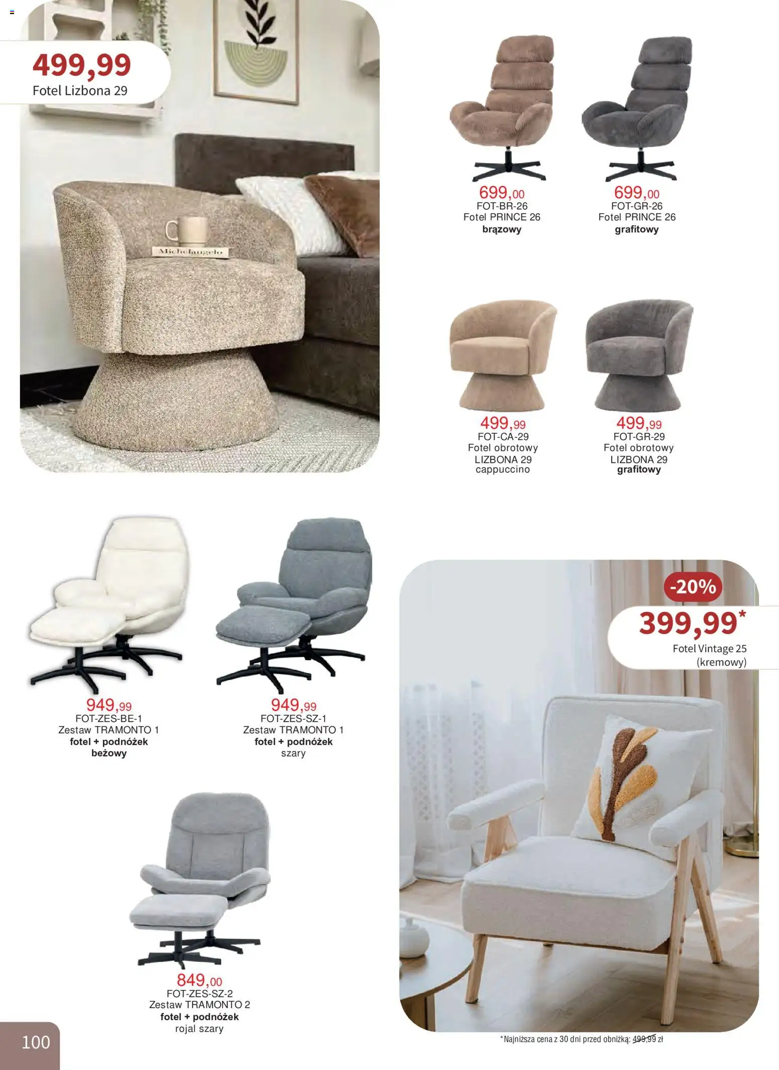 Bodzio Katalog od 01.10.2026 | Strona: 100 | Produkty: Cappuccino, Fotel