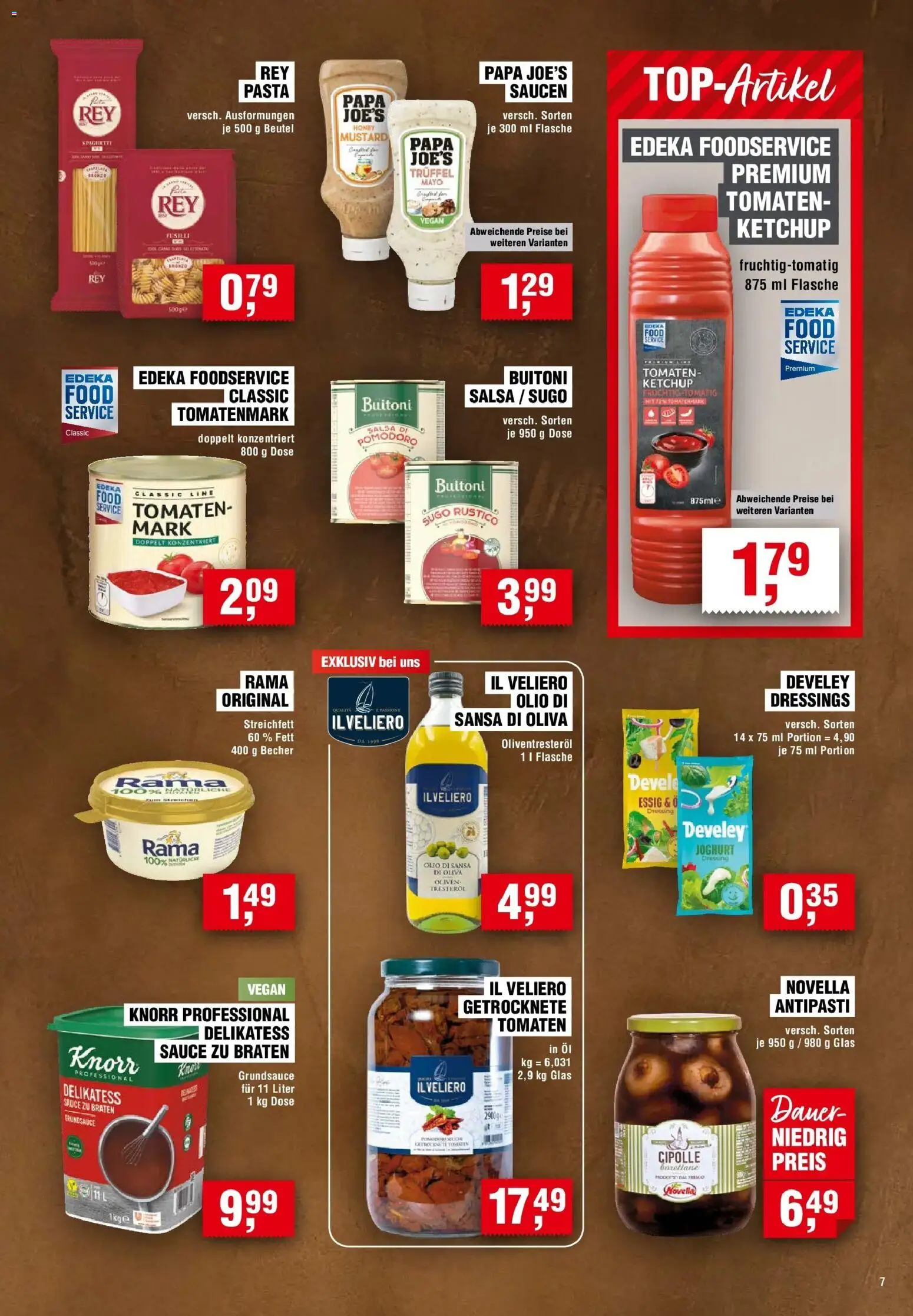 Edeka Prospekt Bad Mergentheim (ab 20.08.2026) » Angebote Online | Seite: 7 | Produkte: Rama, Öl, Essig, Knorr