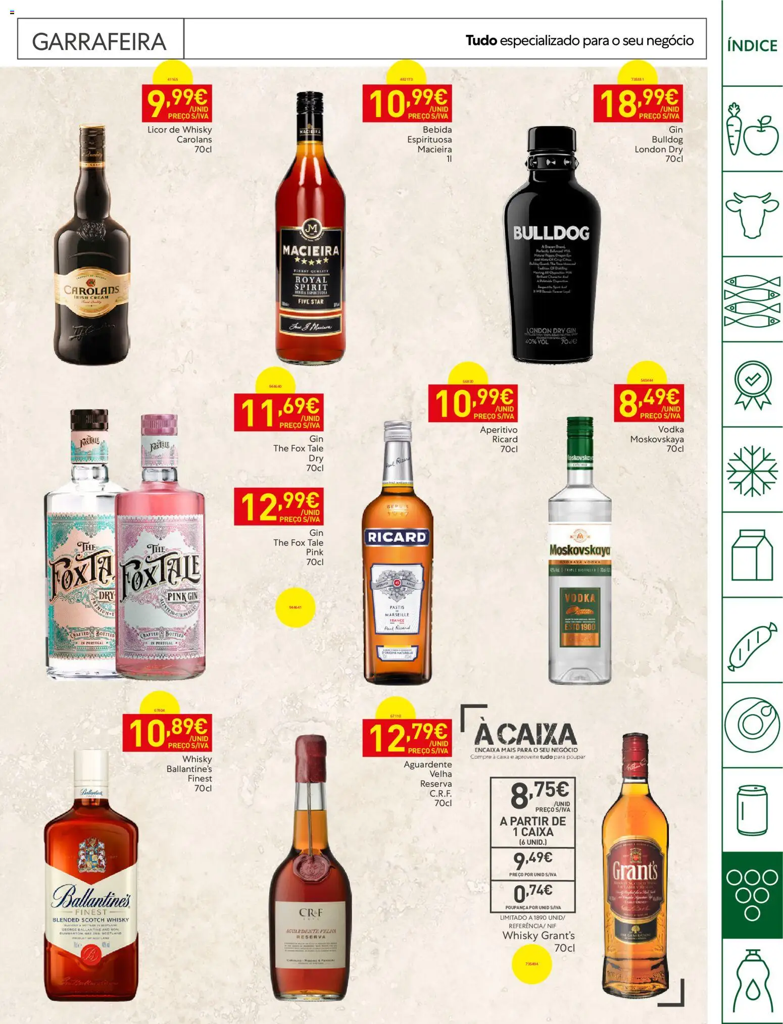 Recheio Horeca Madeira │ válido de 28/07/2026 | Página: 27 | Produtos: Whisky, Licor, Caixa, Vodka
