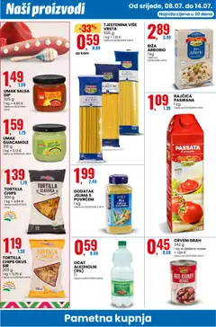 TORTILLA CHIPS, TORTILLA CHIPS 300 g - Pregled kataloga iz trgovine Eurospin, vrijedi od 08.07.2026 | Stranica: 10 | Proizvodi: Suncokretovo ulje, Ocat, Umak, Pasta