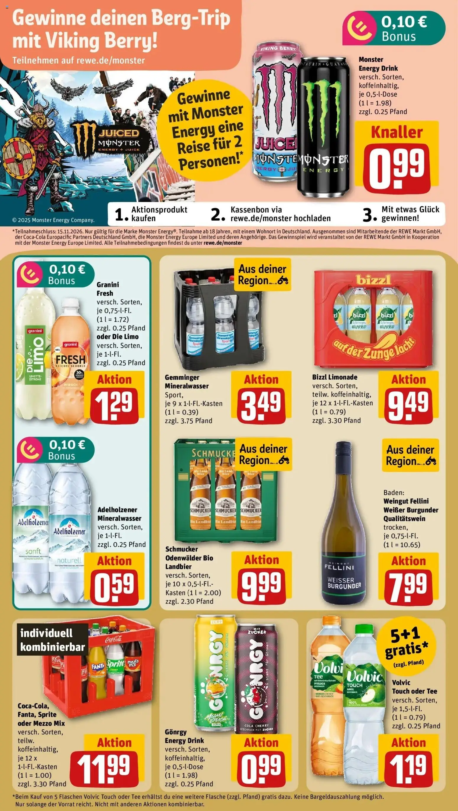 REWE Prospekt ab 26.10.2026 zum Blättern » Angebote | Seite: 18 | Produkte: Fanta, Cola, Zucker, Limette