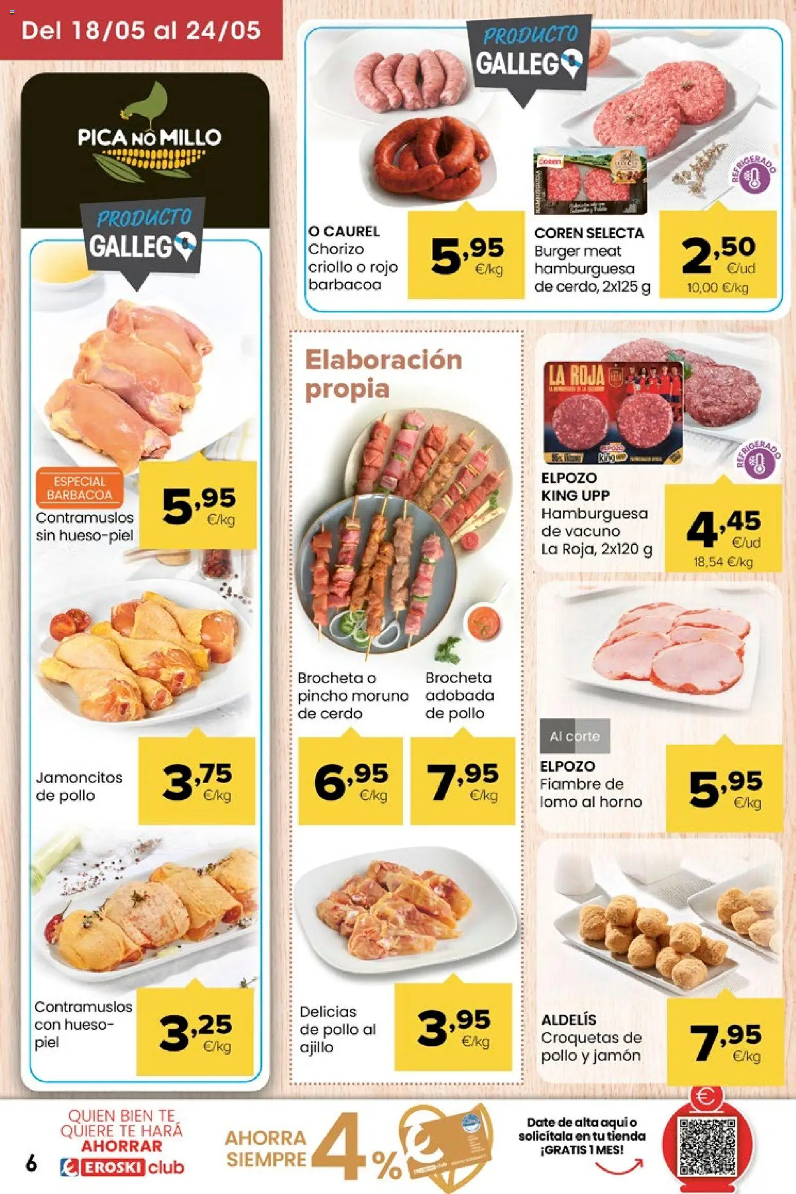 Eroski Miramos por ti │ válido desde el 14.05.2026 | Página: 6 | Productos: Jamón, Cerdo, Té, Horno