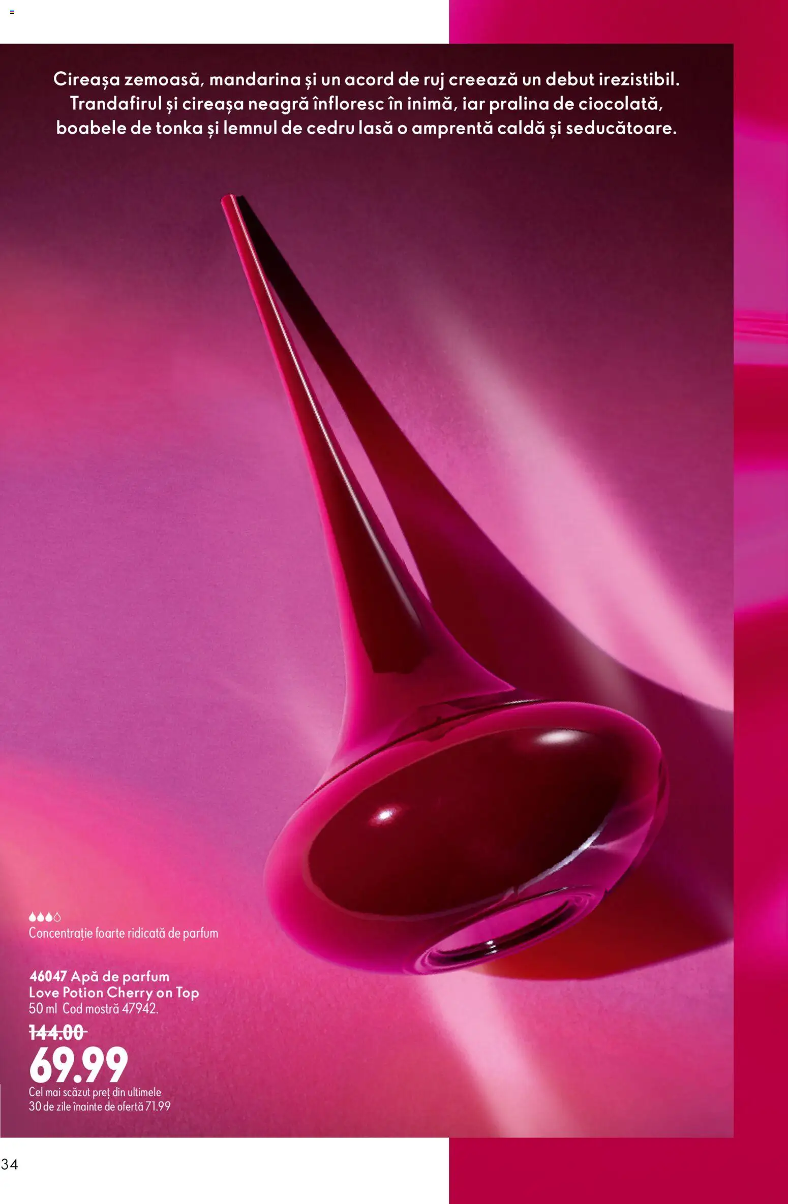 Noul catalog Oriflame – valabil de la 19.08.2026 | Pagină: 34 | Produse: Apă de parfum, Top, Parfum, Apă