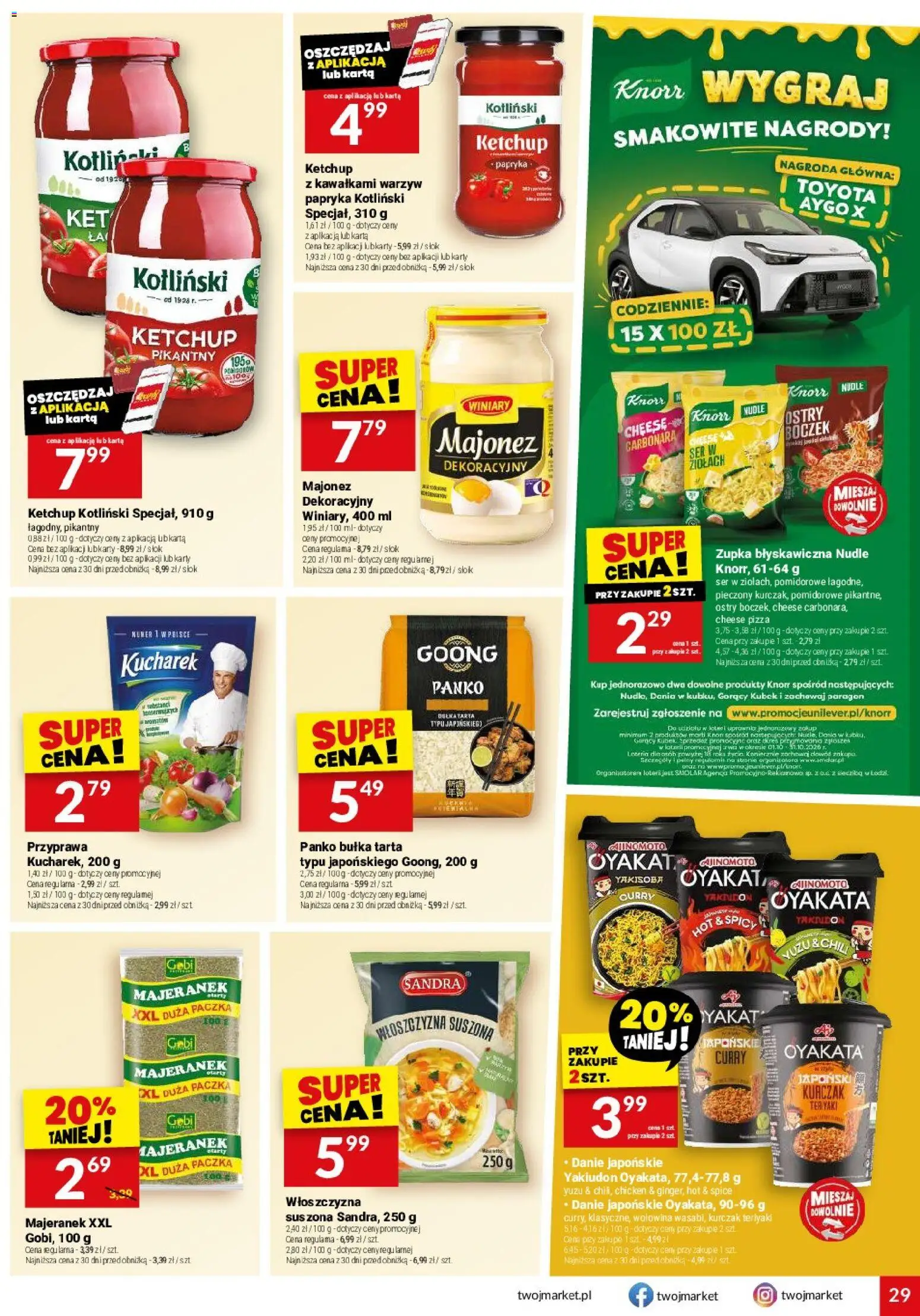 Twój Market gazetka od 07.10.2026 | Strona: 29 | Produkty: Karta, Włoszczyzna, Bułka tarta, Wołowina