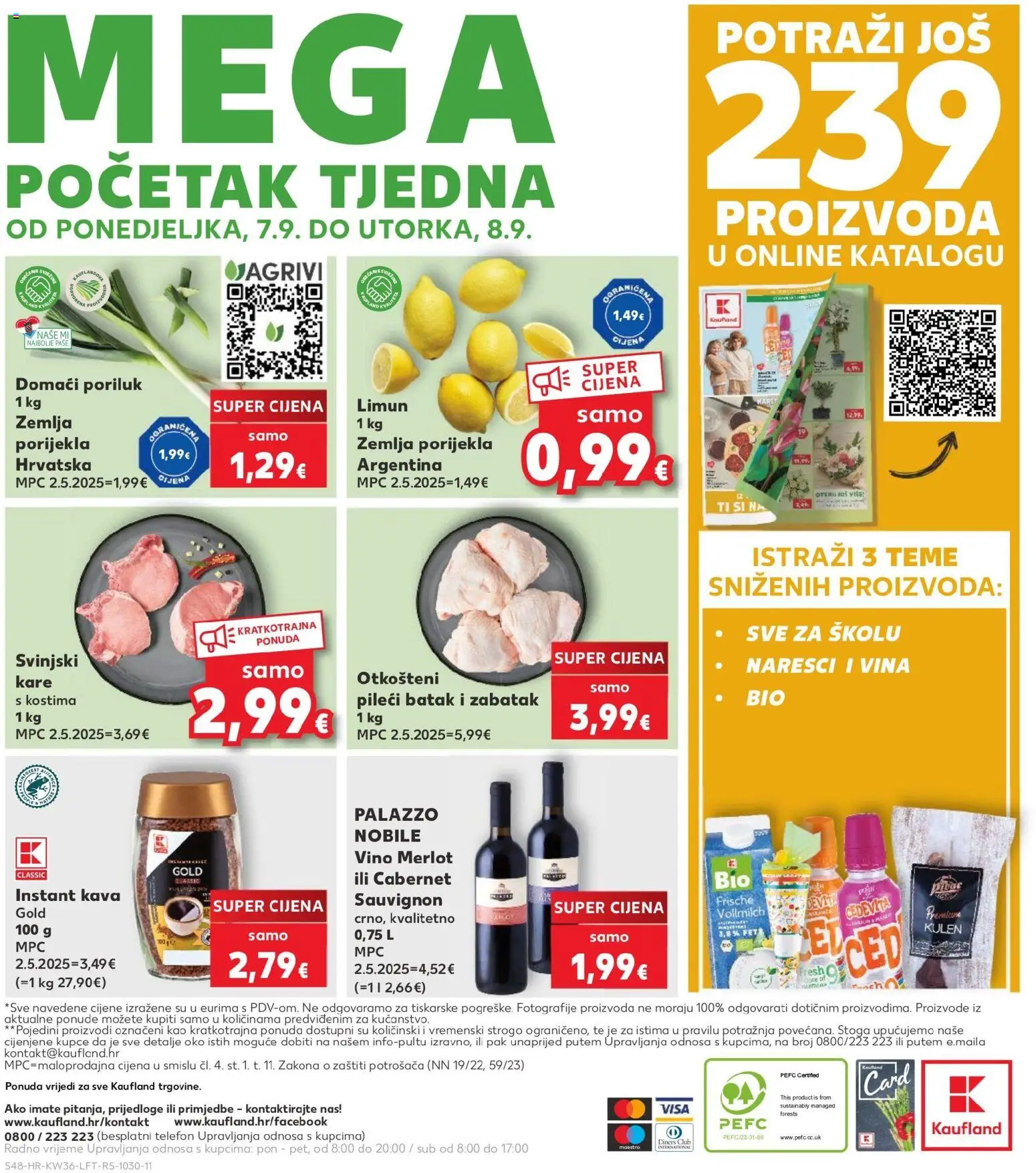 Kaufland katalog | vrijedi od 02.09.2026 | Stranica: 48 | Proizvodi: Zemlja, Instant kava, Vino, Pileći batak