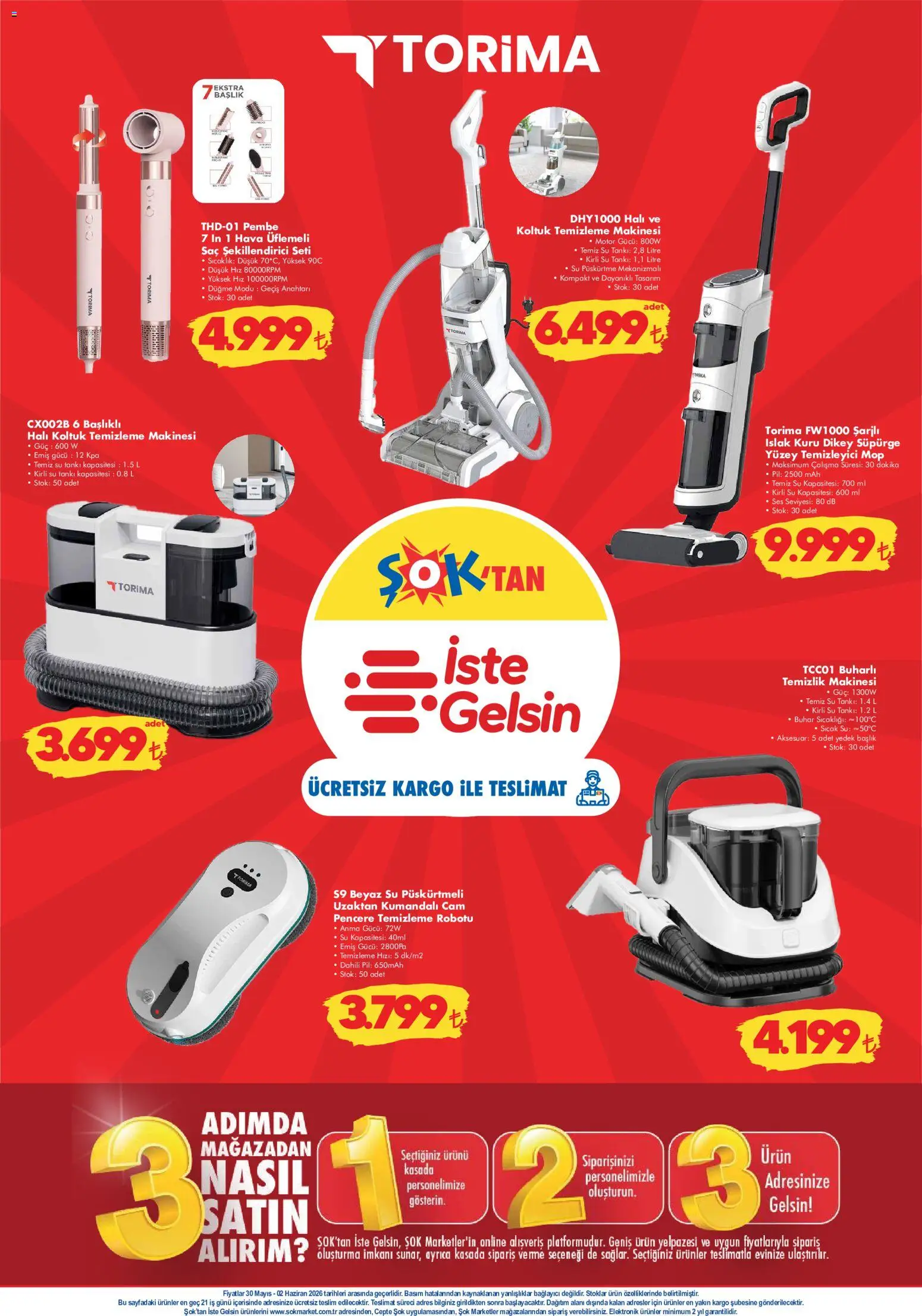 Şok Market Katalog - 27.05.2026 tarihinden itibaren geçerlidir | Sayfa: 7 | Ürünler: Koltuk, Halı, Yüzey temizleyici, Ses