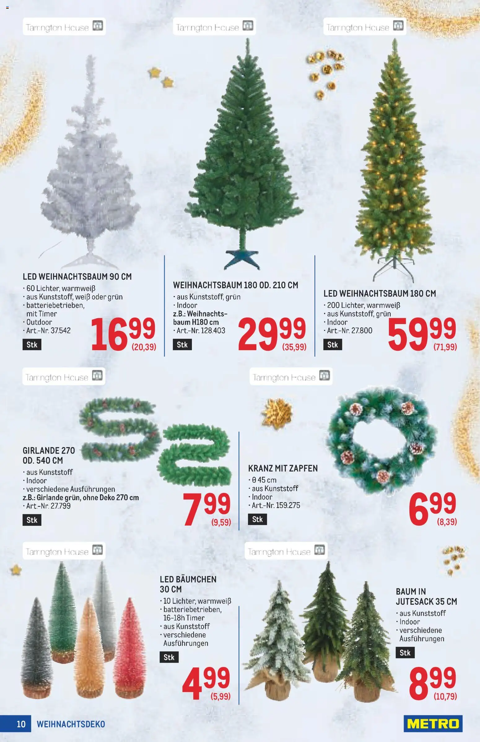 Metro angebote Weihnachtsdeko gültig ab 15.10.2026 | Seite: 10