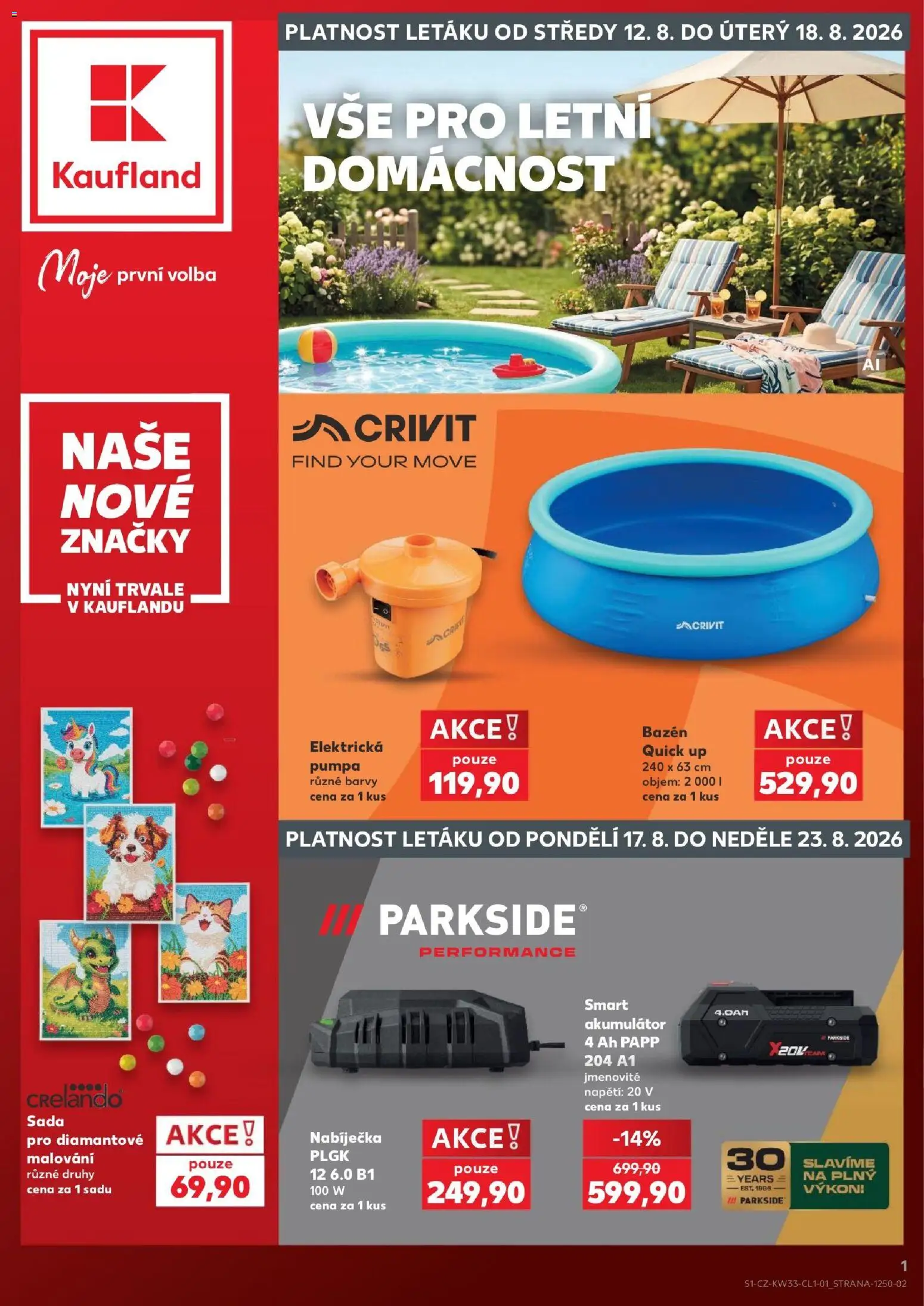 Kaufland leták - Kolín od 12.08.2026 | Strana: 1 | Produkty: Kobliha, Frizzante, Zewa, Tatarská omáčka