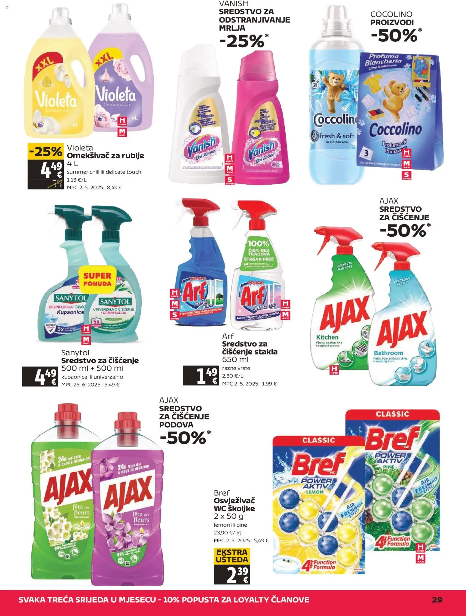 Tommy katalog | vrijedi od 11.06.2026 | Stranica: 29 | Proizvodi: Kupaonica, Omekšivač, Vanish, Violeta