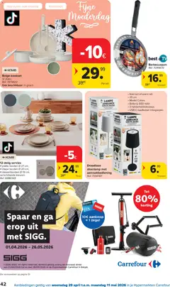 Carrefour folder week 18 - Voorbeeld van een folder van Carrefour, geldig van 29.04.2026 | Pagina: 42 | Producten: Batterij, Servies