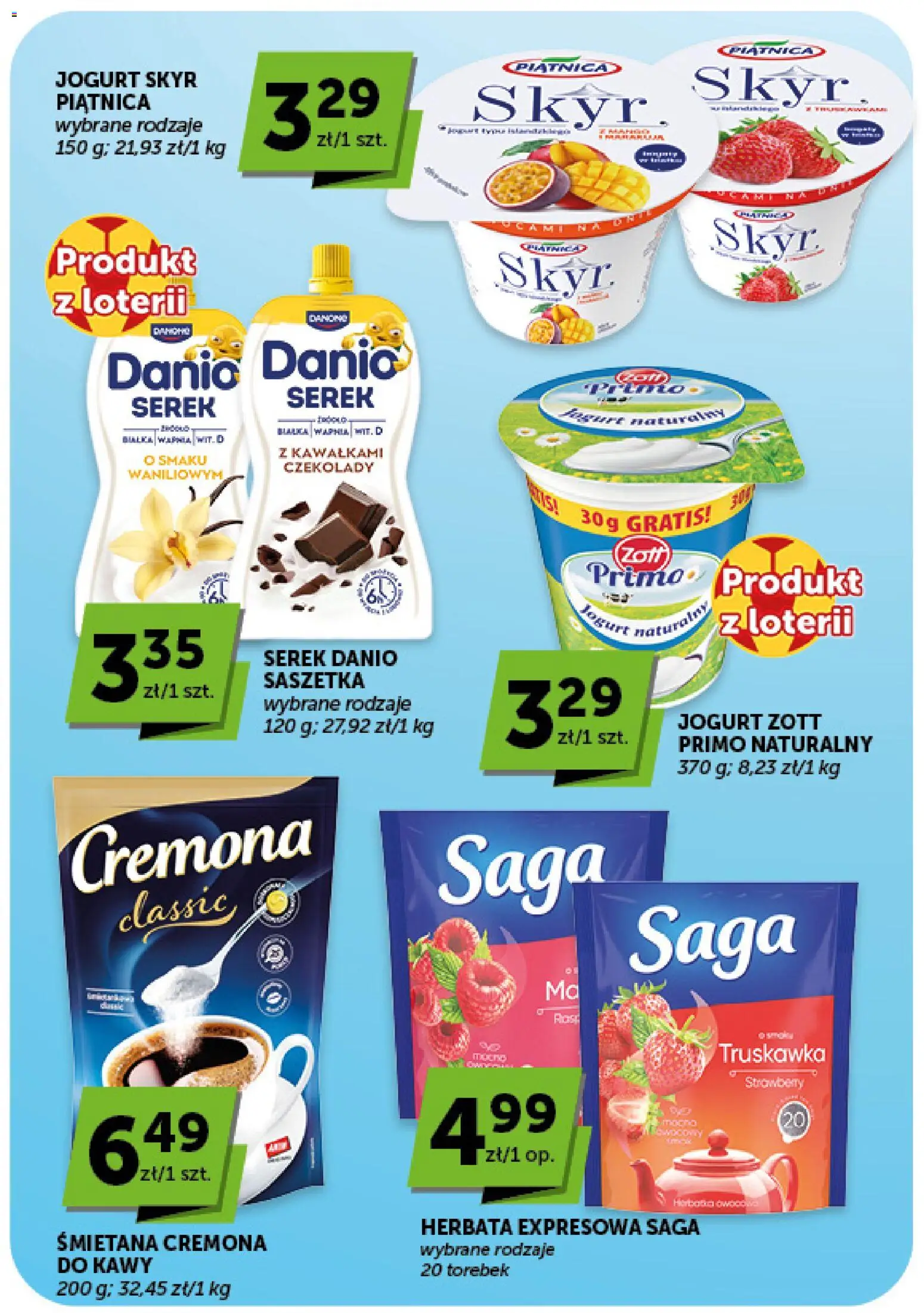 Groszek gazetka - Minimarket od 09.07.2026 | Strona: 16 | Produkty: Bułka, Jogurt, Herbata, Śmietana