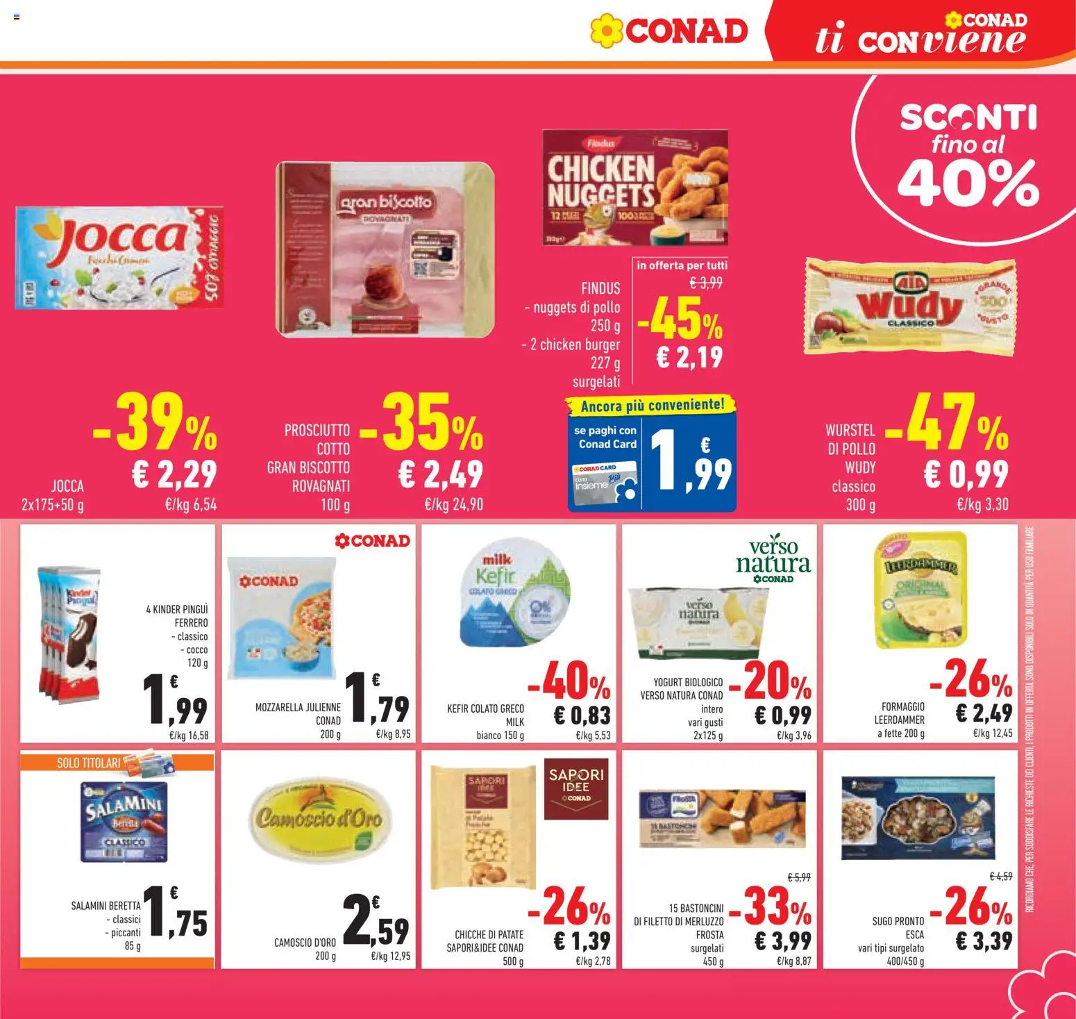 Volantino Conad del 17.06.2026 | Pagina: 23 | Prodotti: Yogurt, Patate, Cocco, Gnocchi