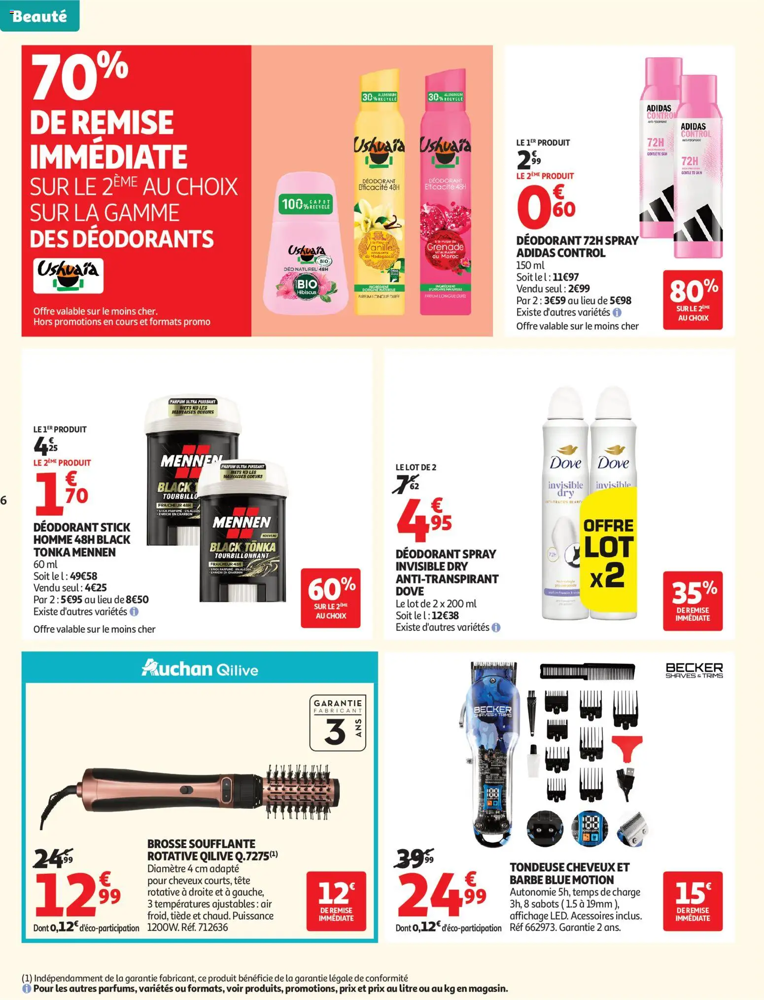 {H1} | Page: 6 | Produits: Tondeuse cheveux, Tondeuse, Parfum, Déodorant