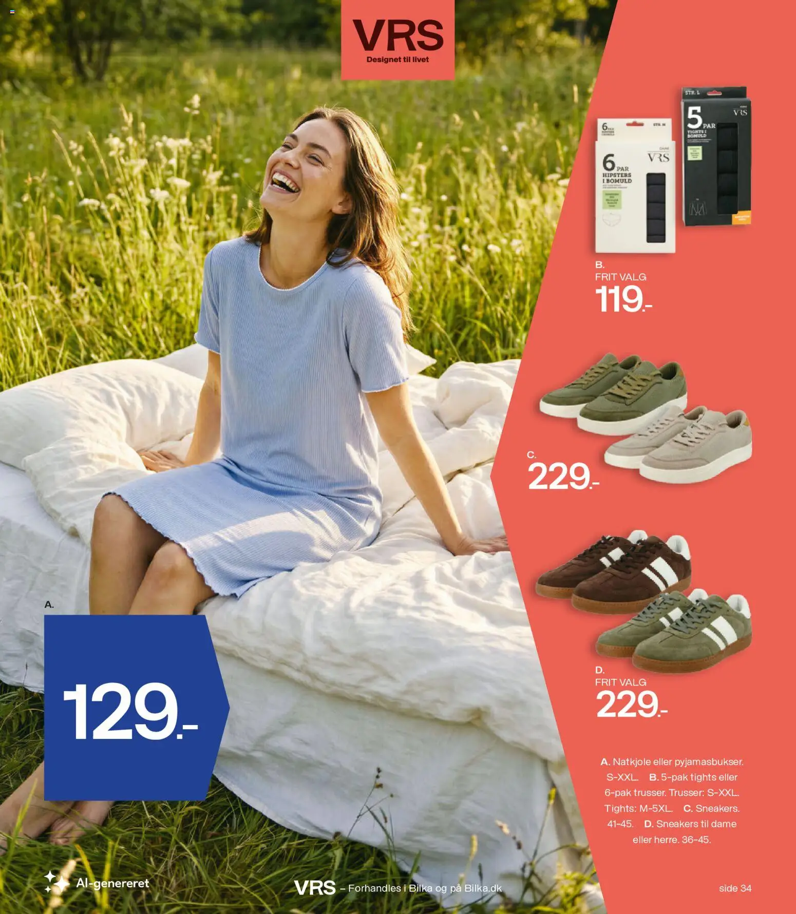 Bilka tilbudsavis – gyldig fra 14/08/2026 | Side: 38 | Produkter: Trusser, Sneakers, Tights