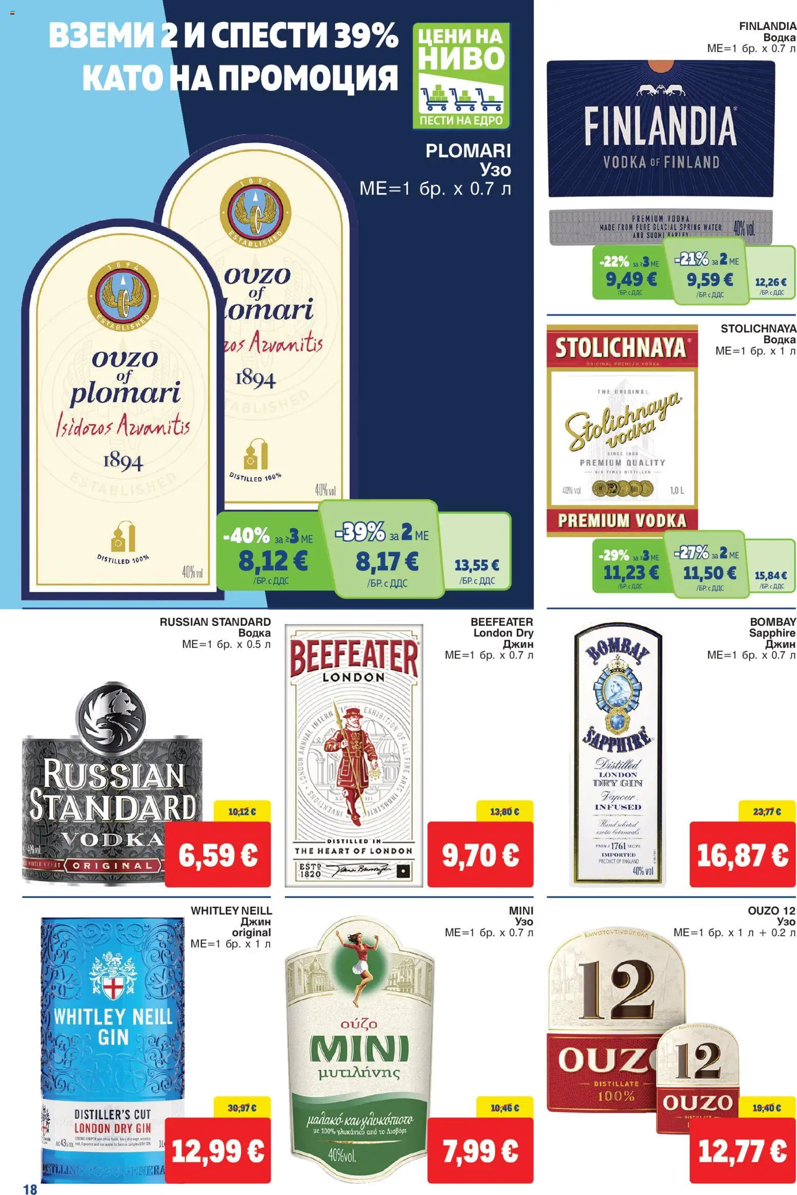 {H1} | Страница: 18 | Продукти: Джин, Водка