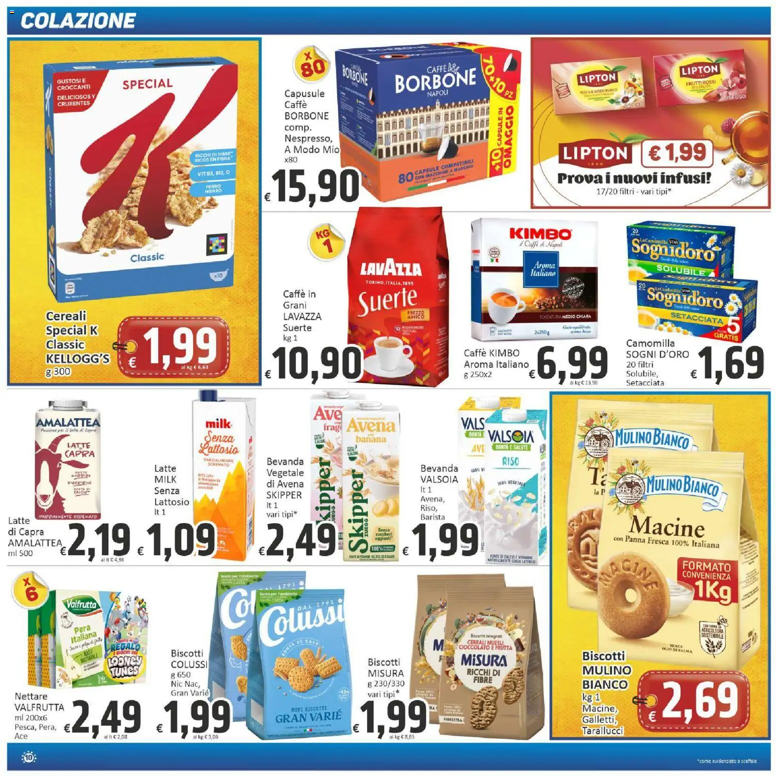 Volantino Paghi Poco del 28.05.2026 | Pagina: 10 | Prodotti: Cioccolato, Riso, Latte, Pesca