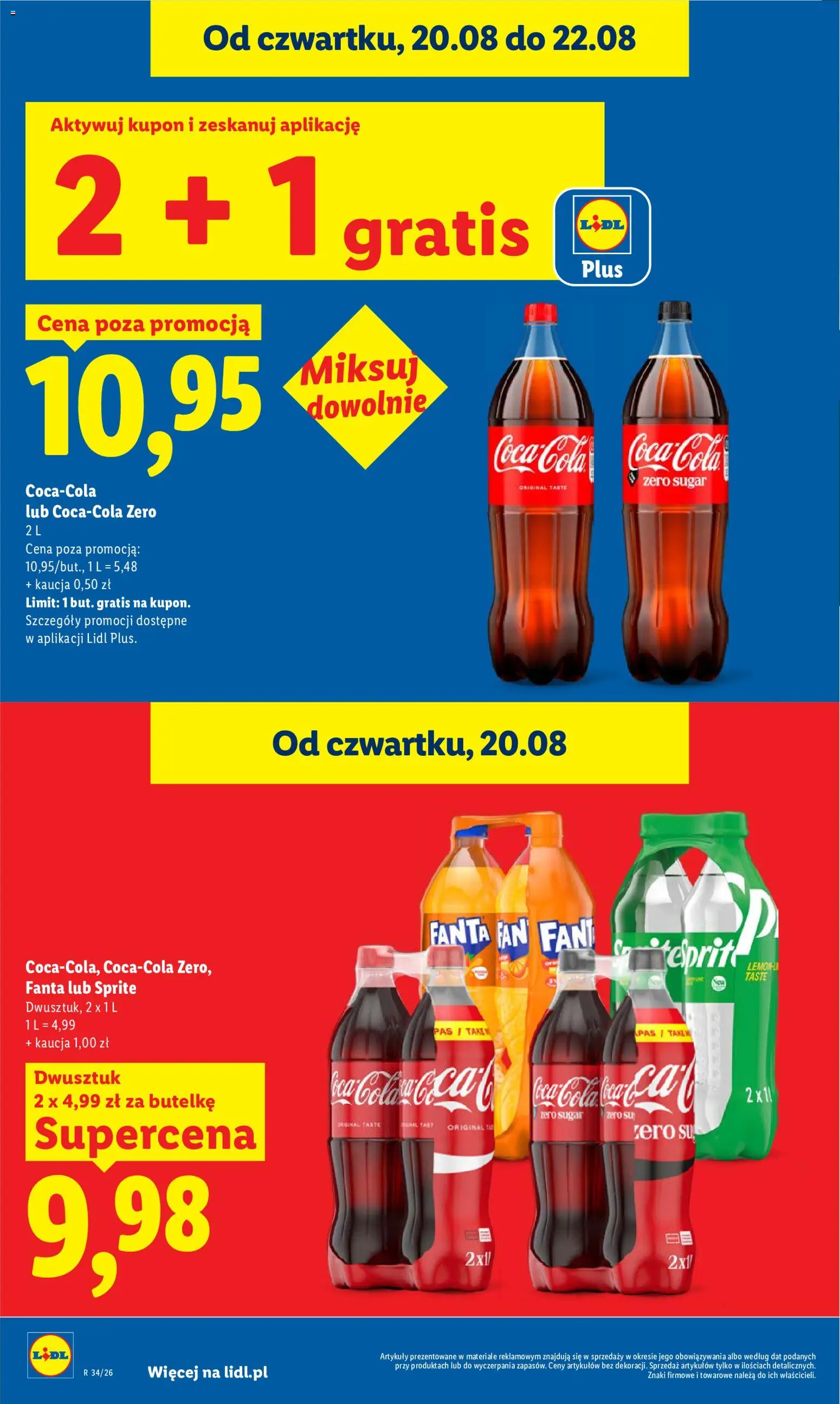 Lidl Polsko leták od 20.08.2026 | Strana: 24 | Produkty: Fanta, Sprite