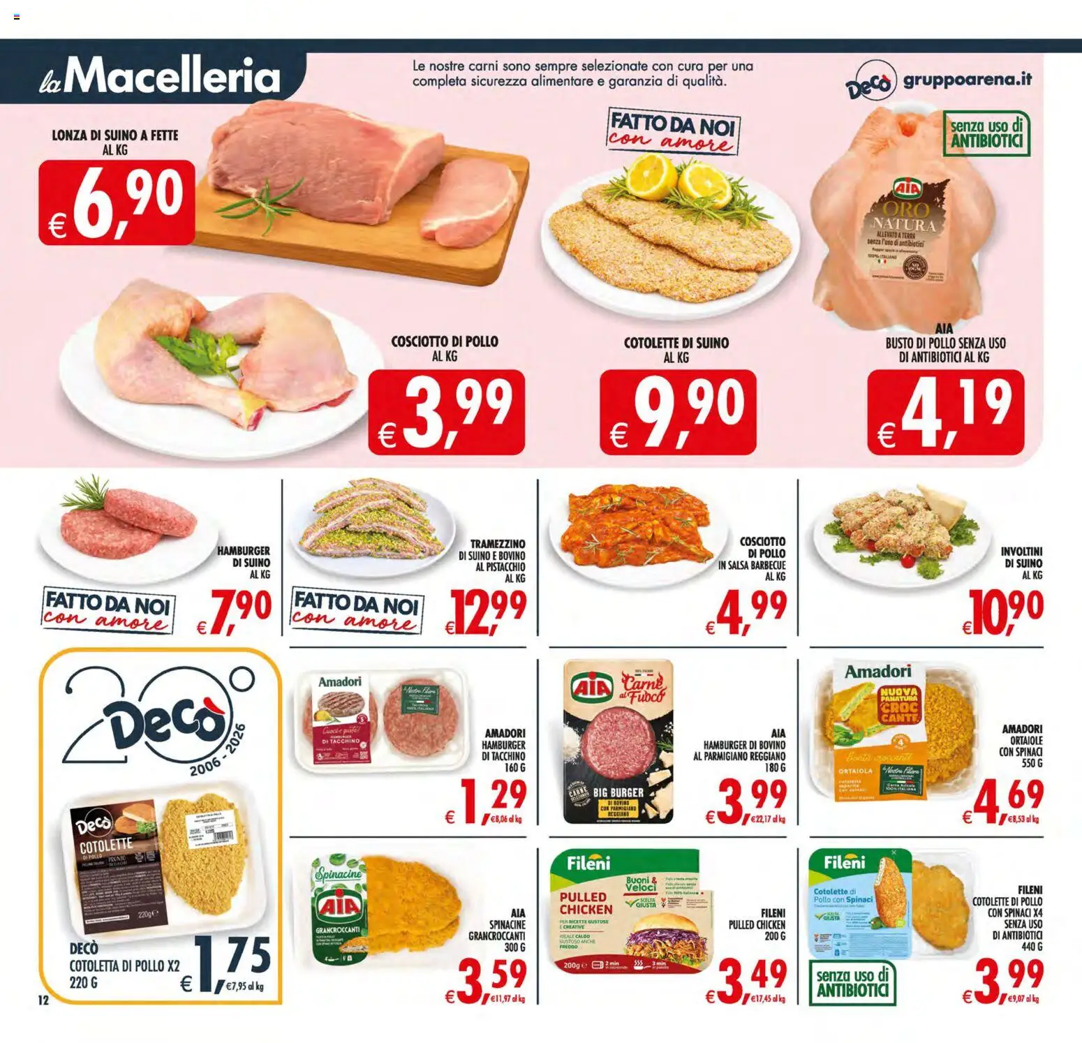 Volantino Decò del 19.05.2026 | Pagina: 12 | Prodotti: Pollo, Suino, Tacchino, Barbecue