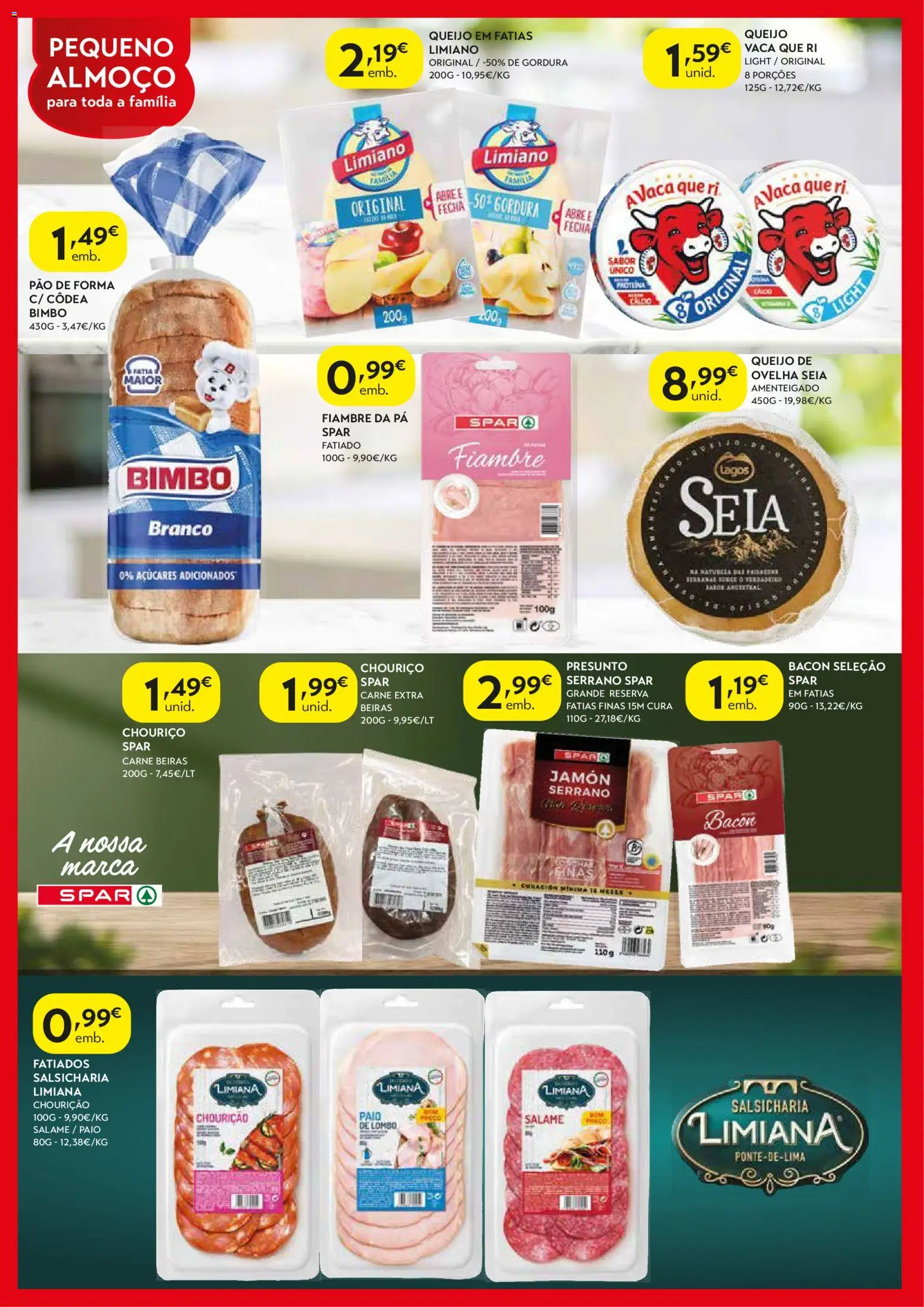 Spar - folheto │ válido de 04/08/2026 | Página: 2 | Produtos: Pão de forma, Presunto, Carne, Pá