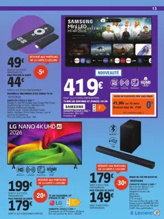 E.Leclerc - Prévisualisation de E.Leclerc High-tech rentree des etudiants valide à partir de 01/09/2026 | Page: 13 | Produits: Vidéo, Barre de son, Jeux, Chromecast