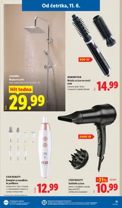 Lidl katalog akcije – veljaven od 11.06.2026 | Stran: 33 | Izdelki: Prha, Krtaca, Sušilnik za lase