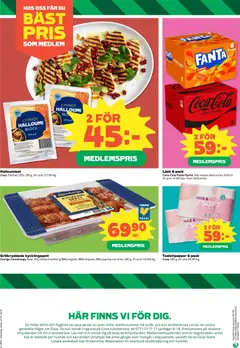 Coop Daglivs erbjudanden - Förhandsvisning av reklamblad från butik Coop Daglivs aktuell från 29/06/2026 | Sida: 8 | Produkter: Toalettpapper, Halloumi, Coca cola, Fanta