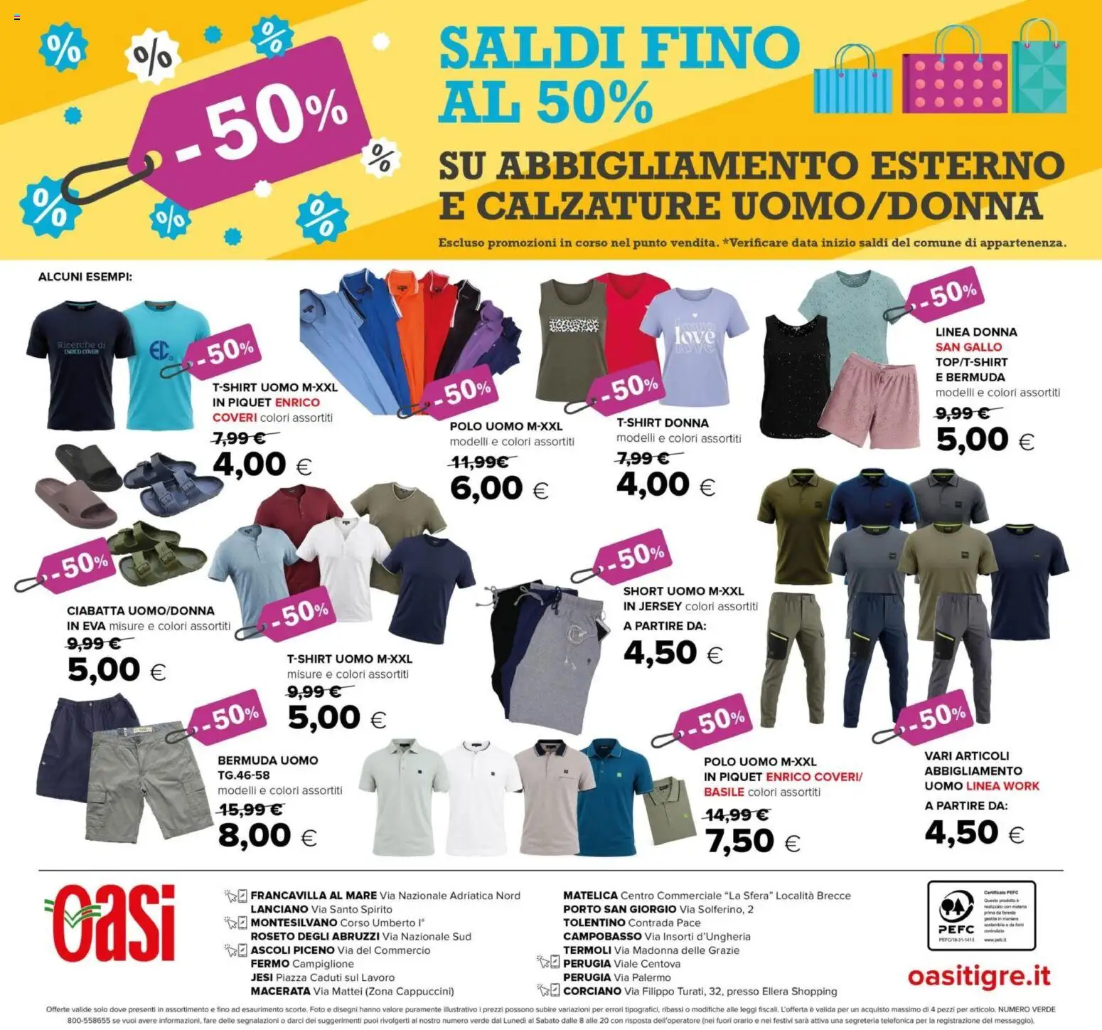 Volantino Oasi del 02/07/2026 | Pagina: 28 | Prodotti: Bermuda, Data, Polo