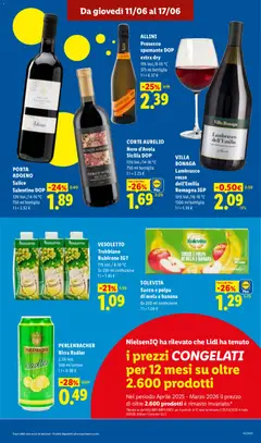 Anteprima del volantino ALLINI Prosecco spumante DOP extra dry, 11% Vol./8-10 °C 375 ml bottiglia valido a partire dal 11.06.2026 | Pagina: 9