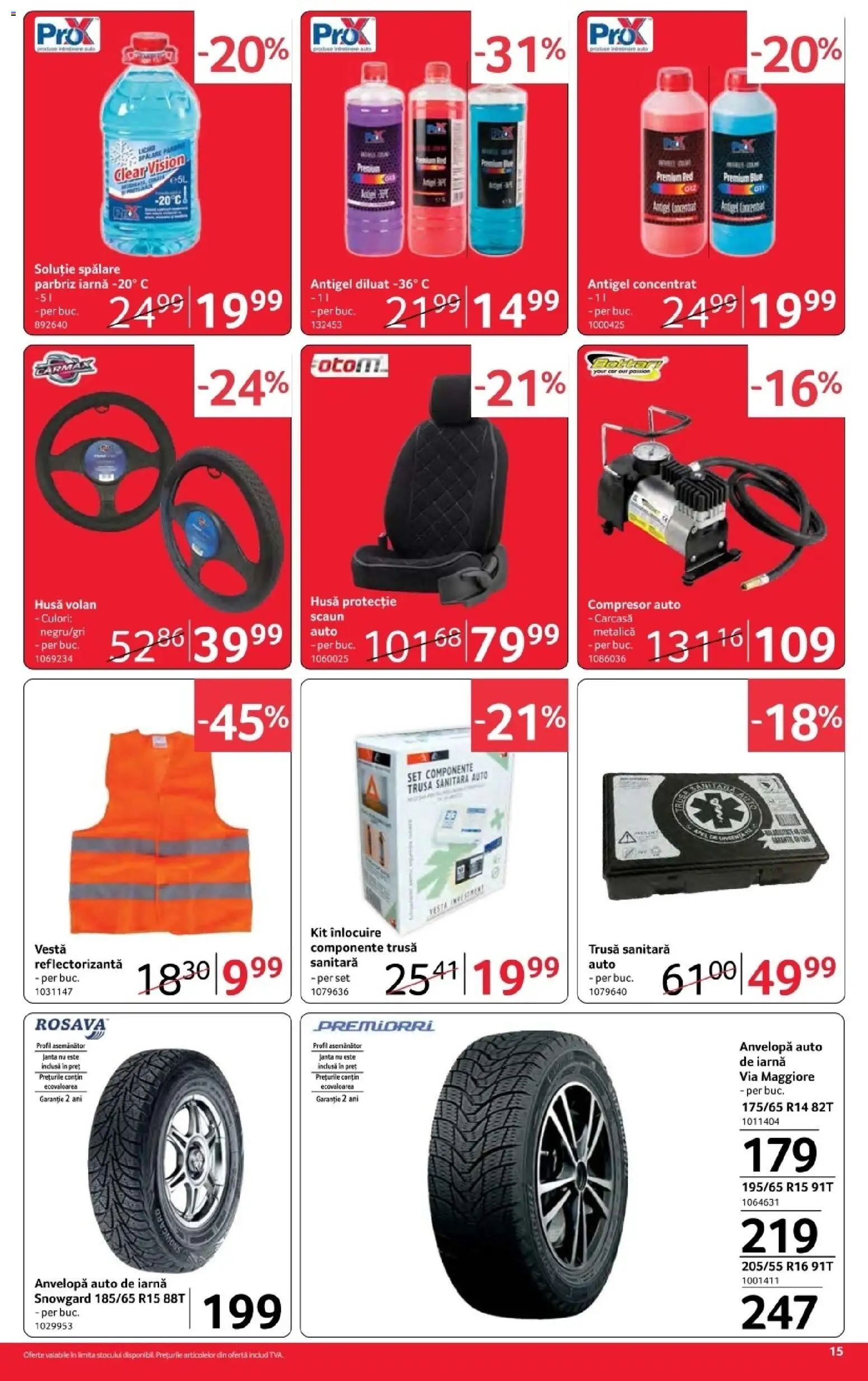 Noul catalog Selgros – valabil de la 16.10.2026 | Pagină: 15 | Produse: Parbriz, Premium, Clear, Vestă