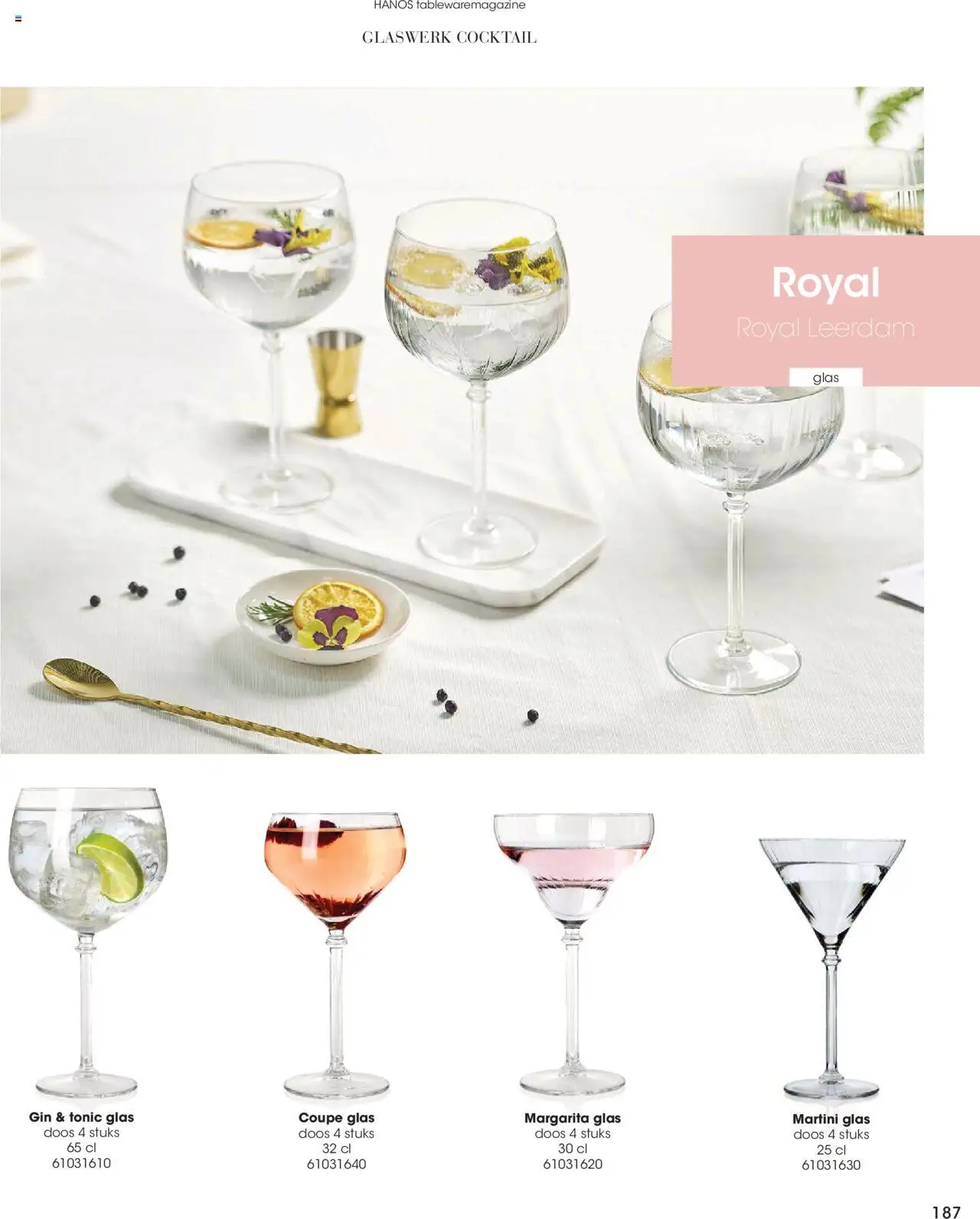 {H1} | Pagina: 187 | Producten: Martini, Tonic, Gin, Glas