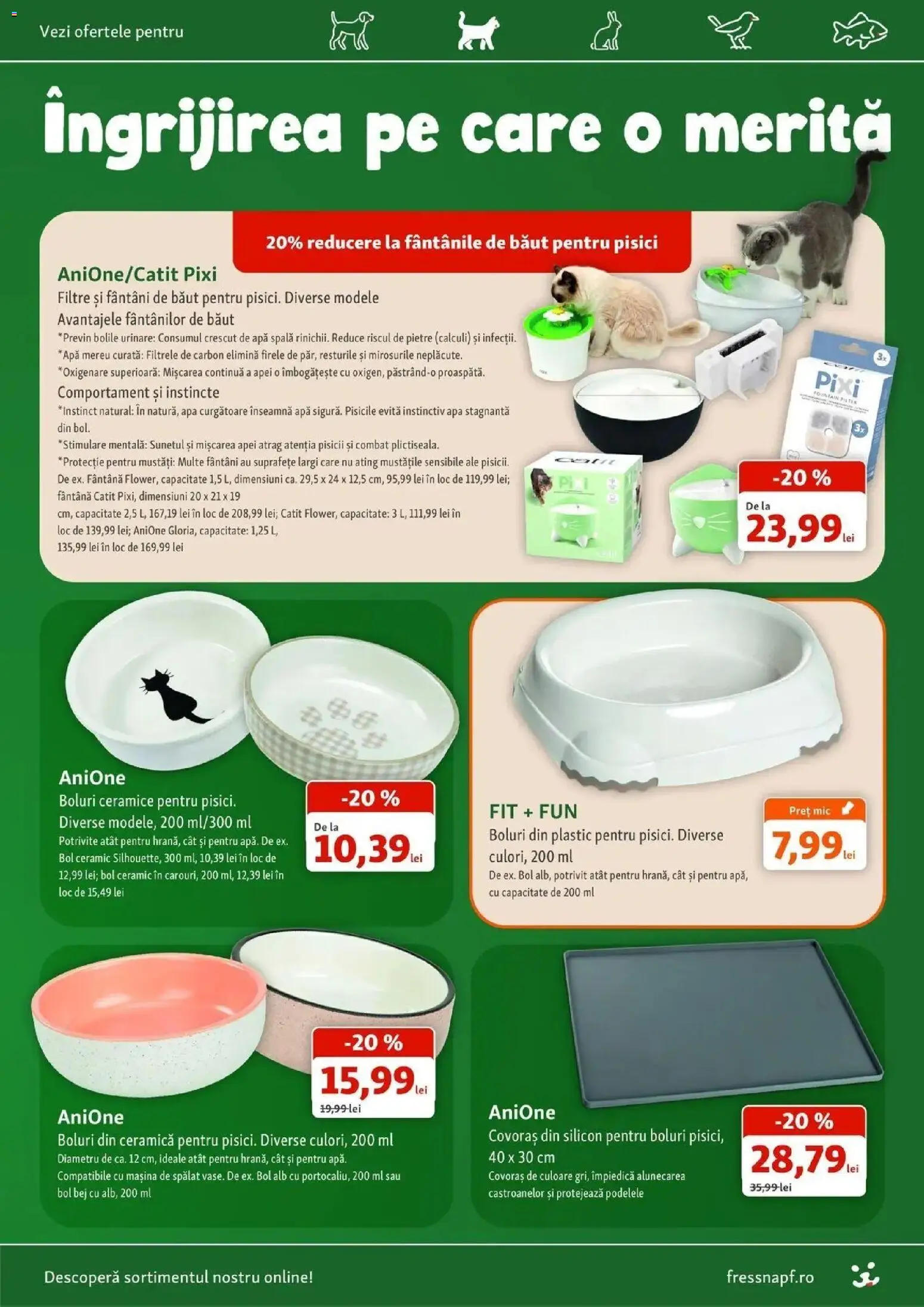 Fressnapf Catalog - Oferta 03.09.2026 - 16.09.2026 | Pagină: 10 | Produse: Mașină De Spălat, Bol, Apă