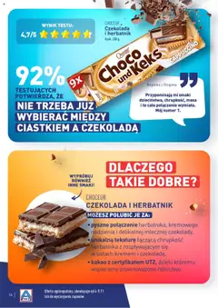 Pogląd oferty "Aldi Gazetka - Wielki test" - ważna od 04.11.2024 | Strona: 14 | Produkty: Kakao, Cappuccino, Czekolada
