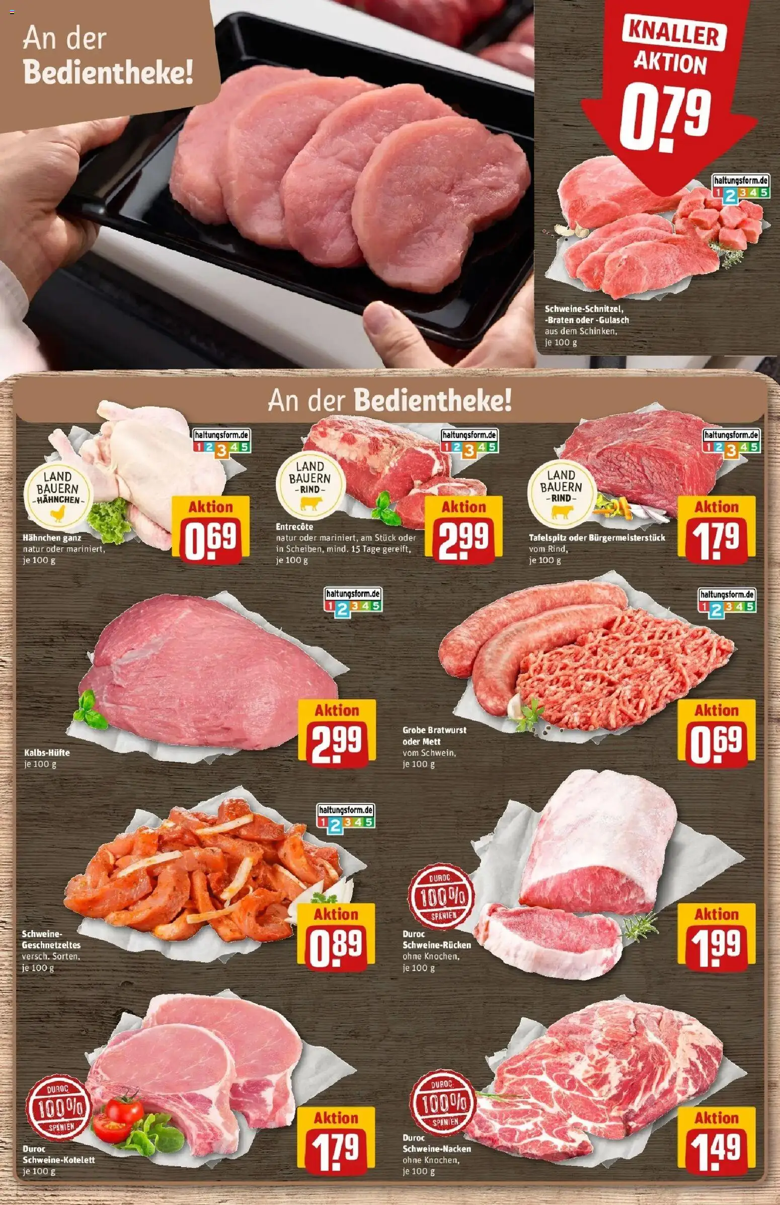 Rewe Prospekt Heppenheim – gültig ab 27.07.2026 | Seite: 10 | Produkte: Schweinenacken, Entrecote, Gulasch, Schweinerucken