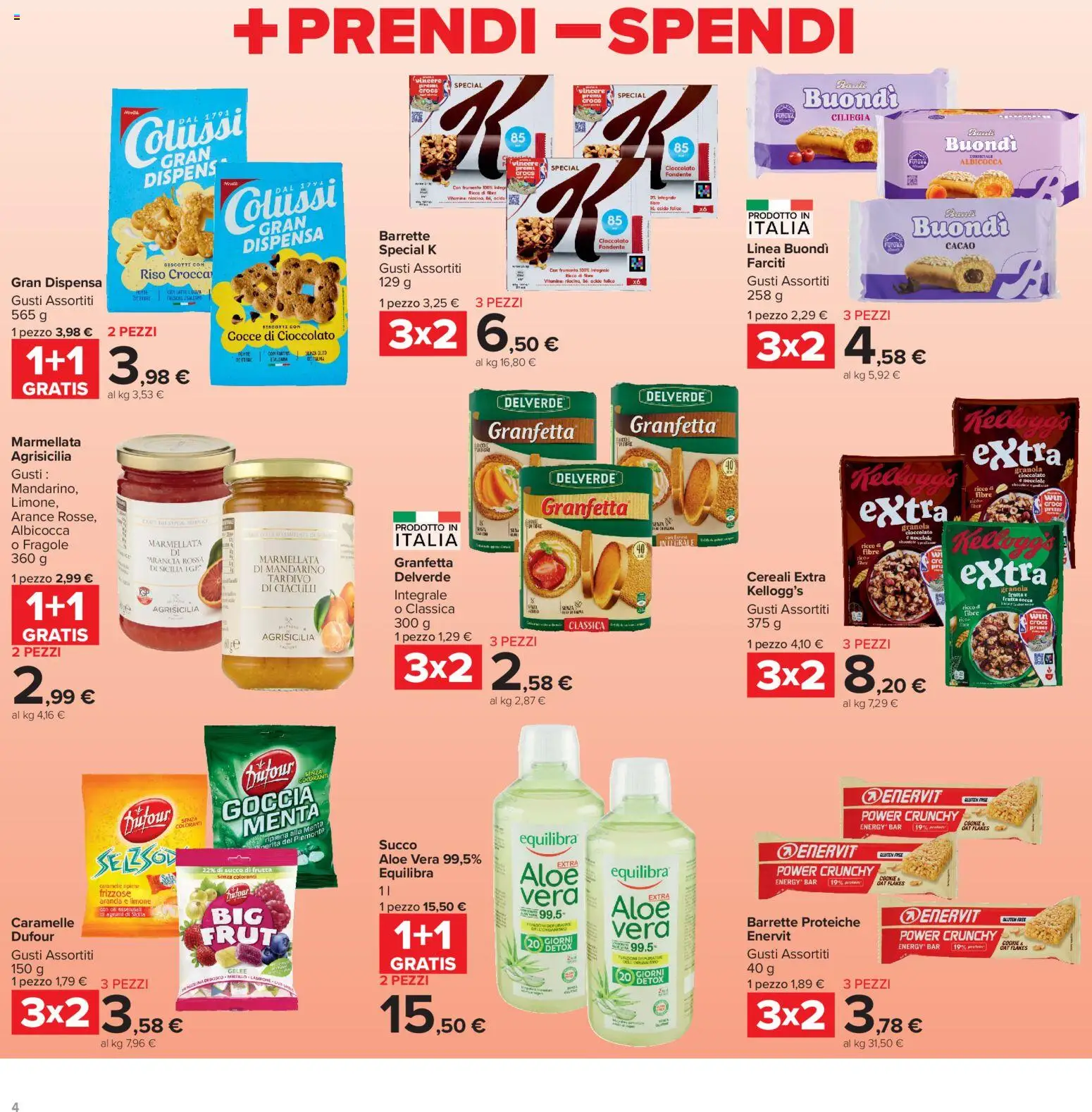 Volantino Carrefour del 13/07/2026 | Pagina: 4 | Prodotti: Riso, Frutta, Menta, Marmellata