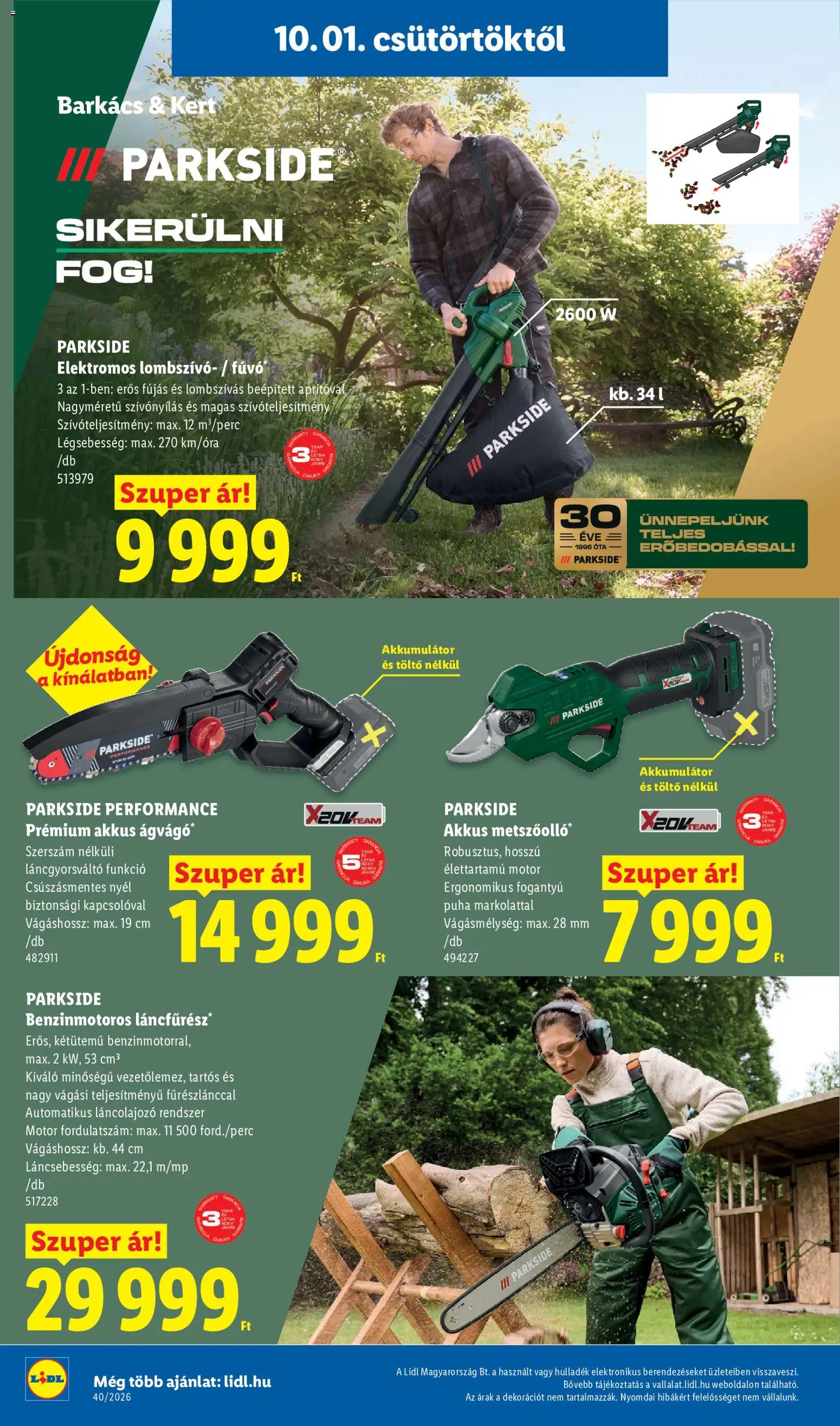 Lidl akciós ujság - amely érvényes a következő dátumtól: 2026.10.01. | Oldal: 10