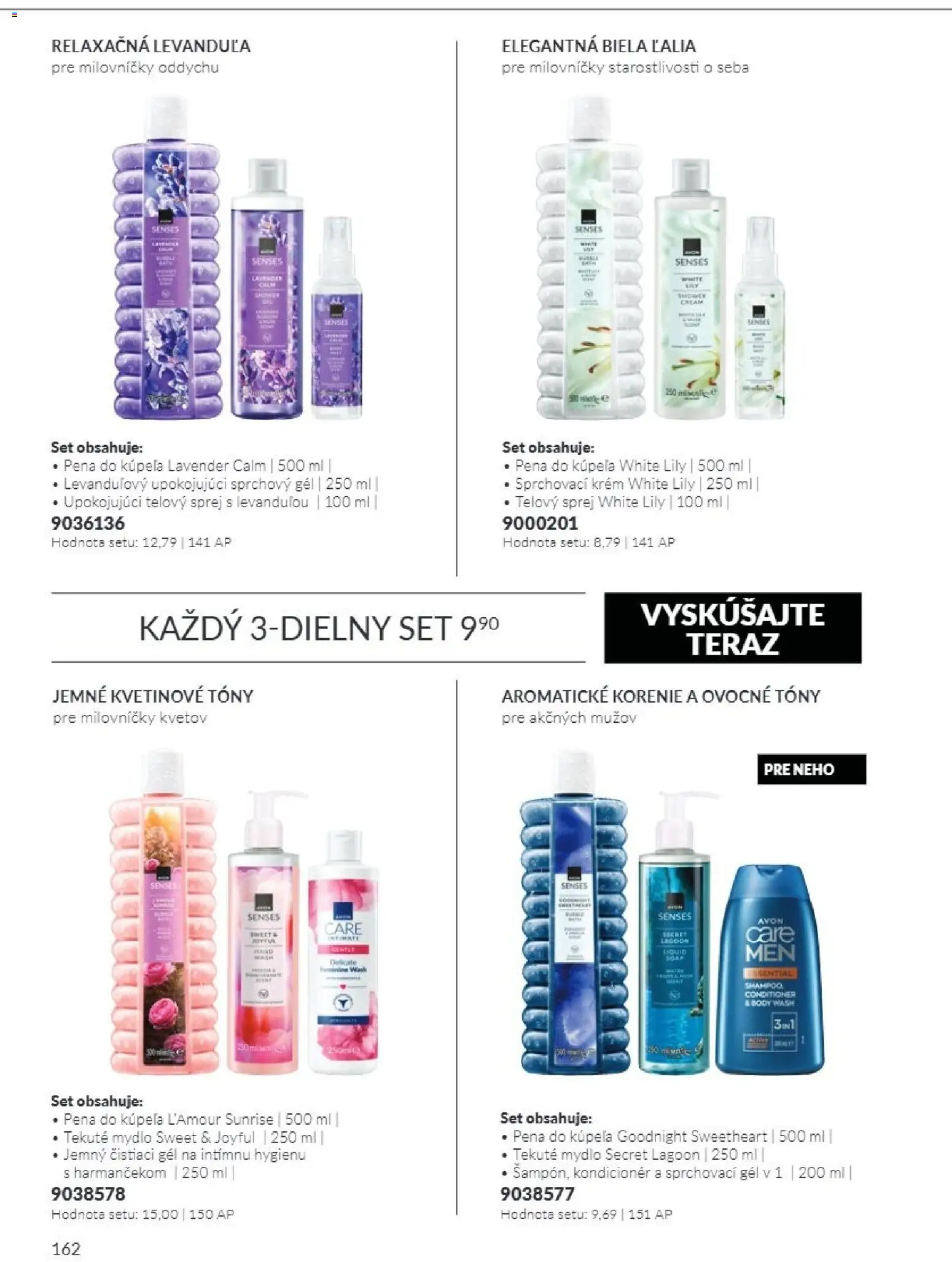 Nové Avon akcie – leták je platný od 01.11.2026 | Strana: 162 | Produkty: Kondicionér, Pena do kúpeľa, Krém, Pena