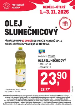 Náhled letáku Makro leták - Partnerská nabídka od 27.09.2026